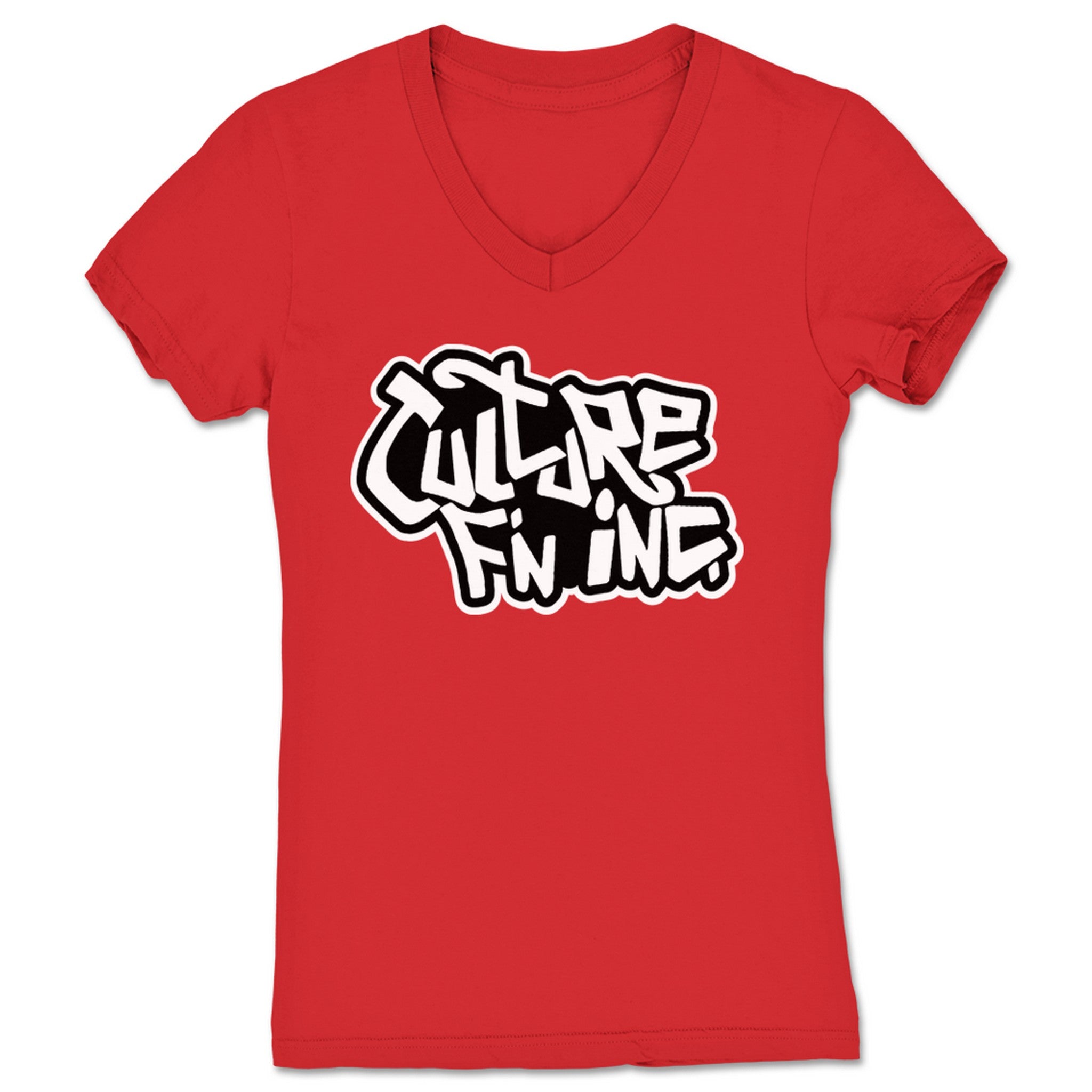 Culture Inc. Culture F'n Inc Women's V-Neck Red