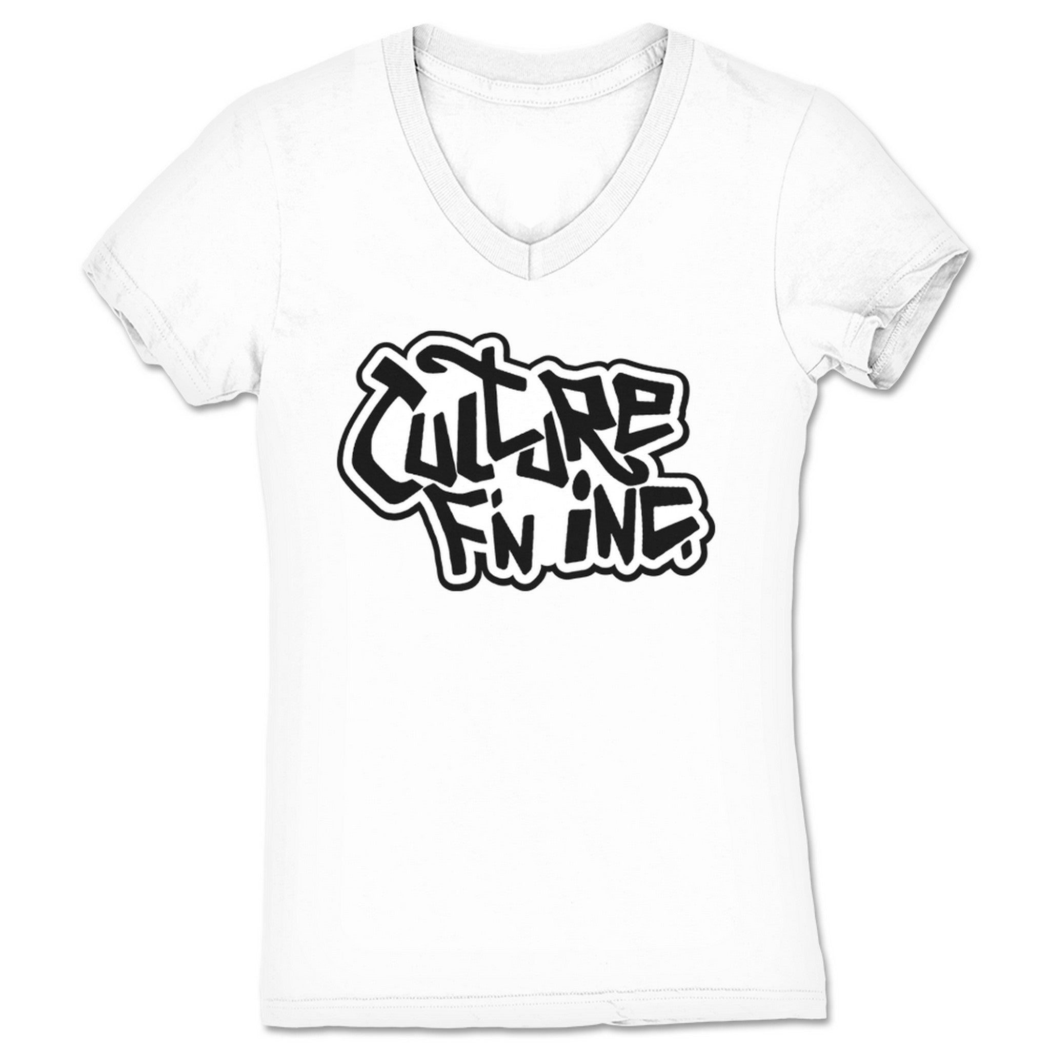 Culture Inc. Culture F'n Inc Women's V-Neck White