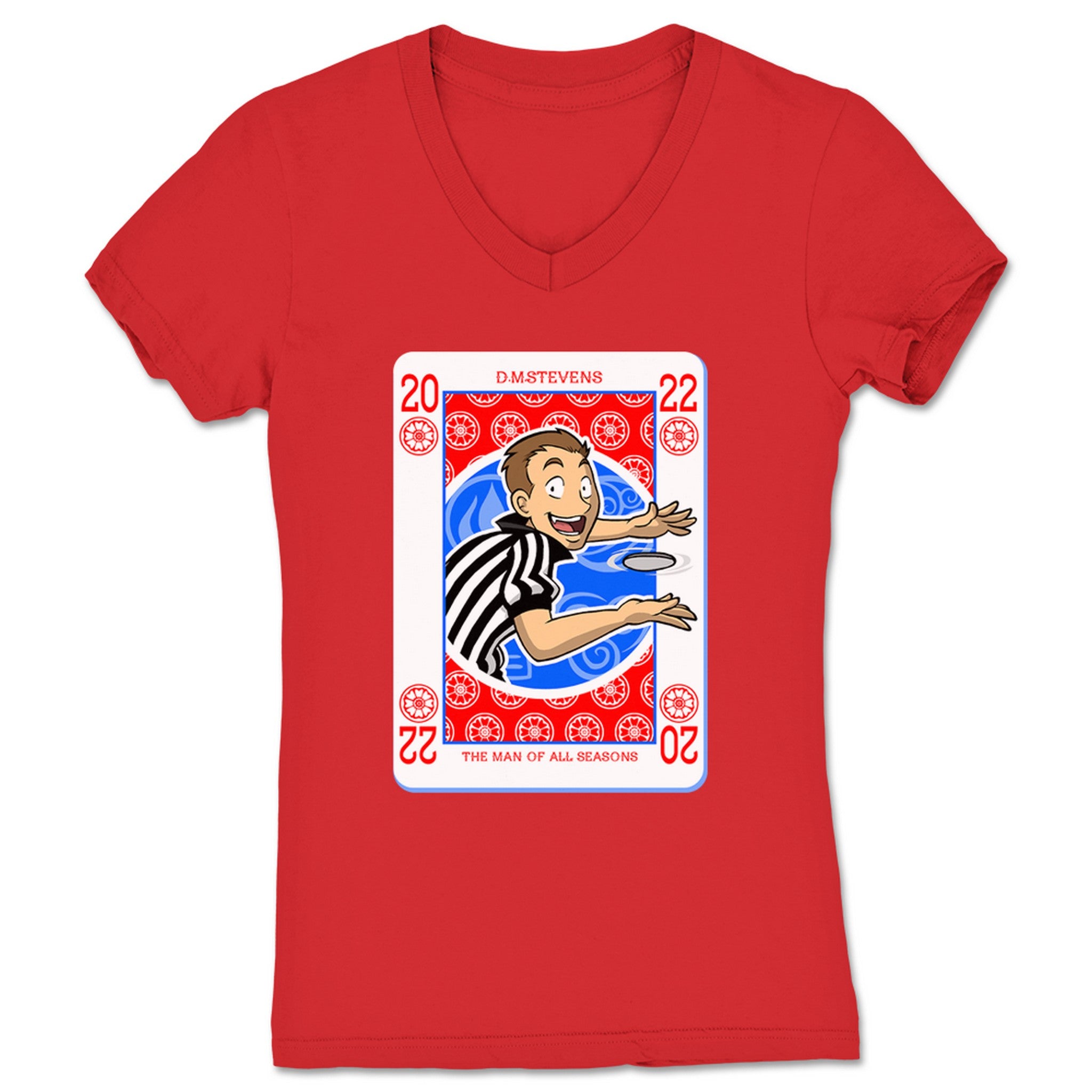 D.M. Stevens Avatar Stevens Women's V-Neck Red