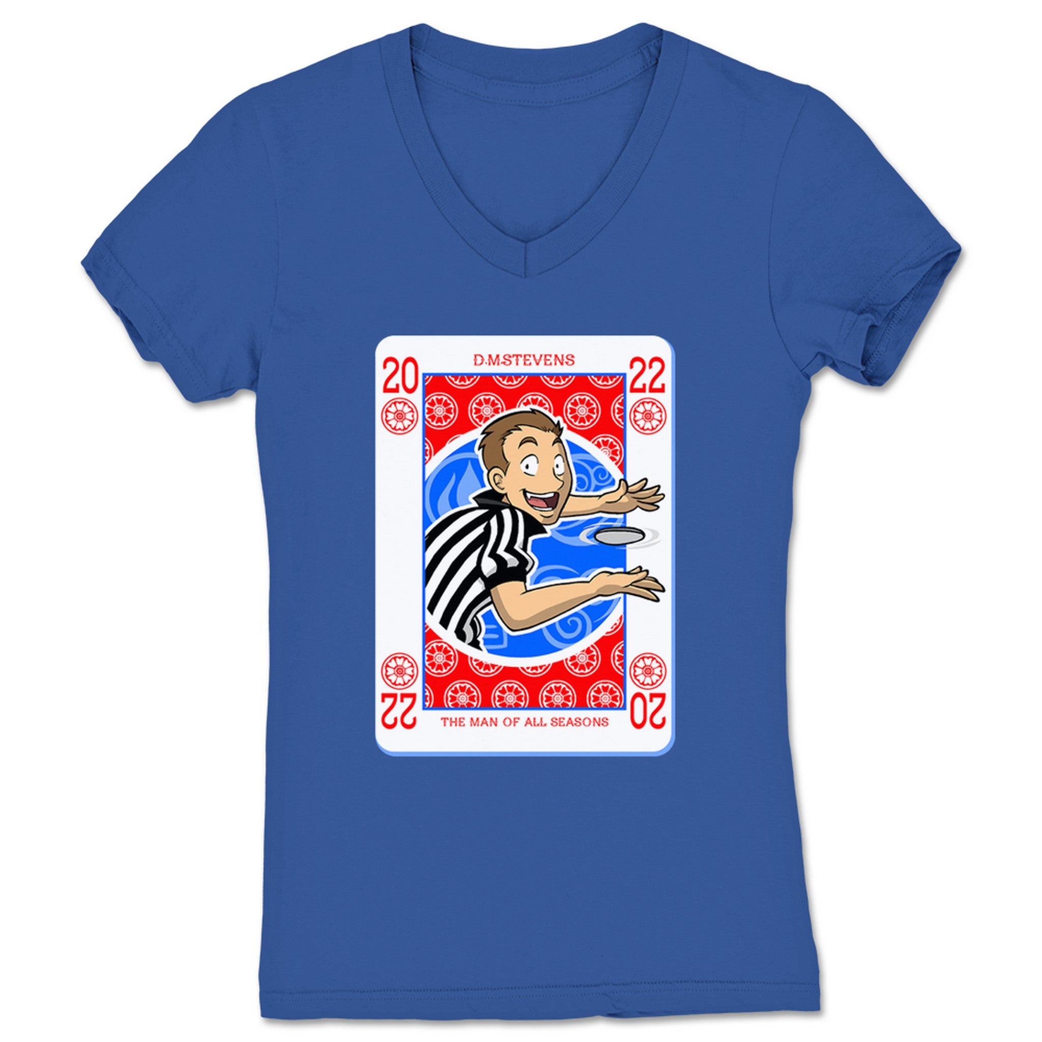 D.M. Stevens Avatar Stevens Women's V-Neck Royal Blue