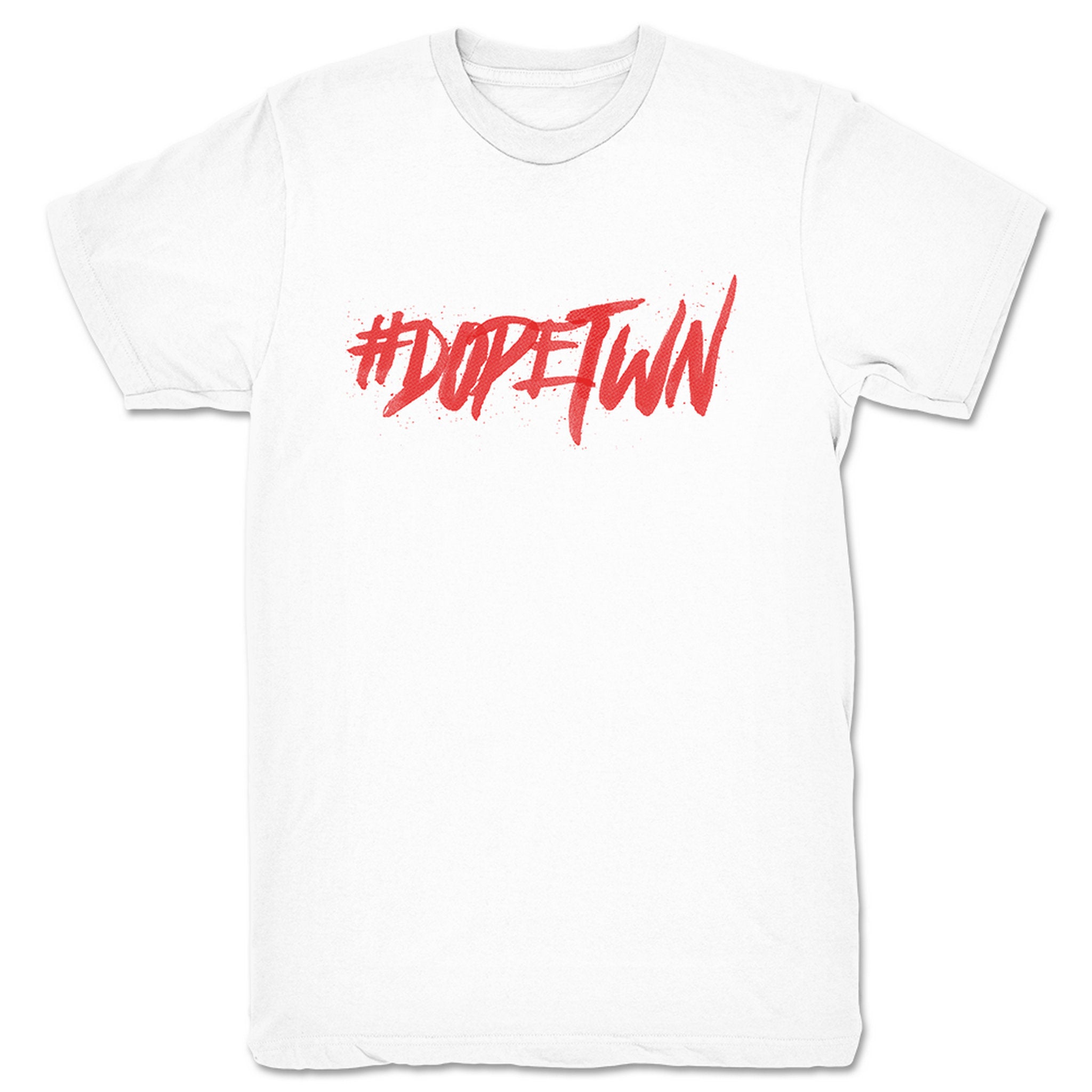 DOPETWN DOPETWN Unisex Tee White (w/ Red Print)