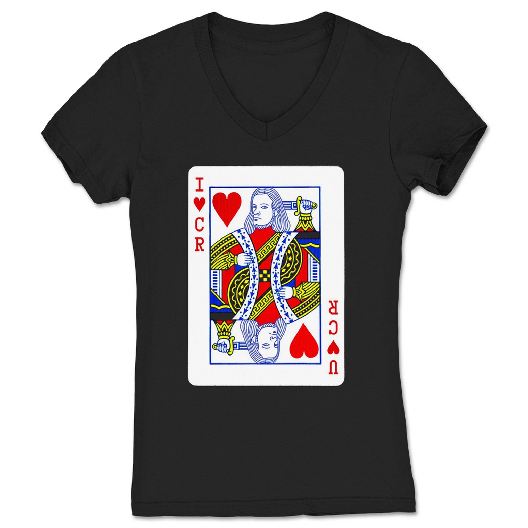 Dad Volante King of Broken Hearts Women's V-Neck Black