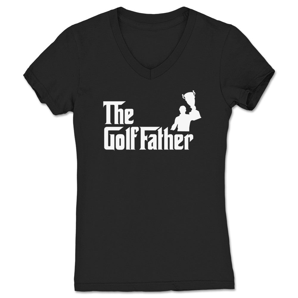 Dale Springs The Golf Father Women's V-Neck Black