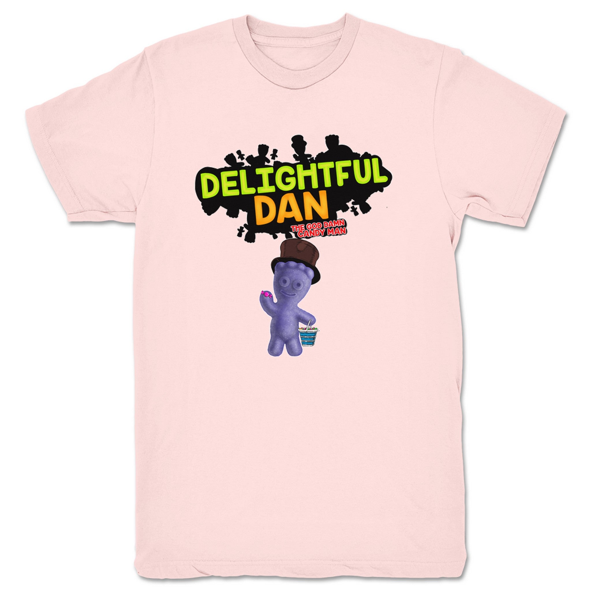 Delightful Dan the God Damn Candy Man God Damn Sour Patch Unisex Tee Light Pink