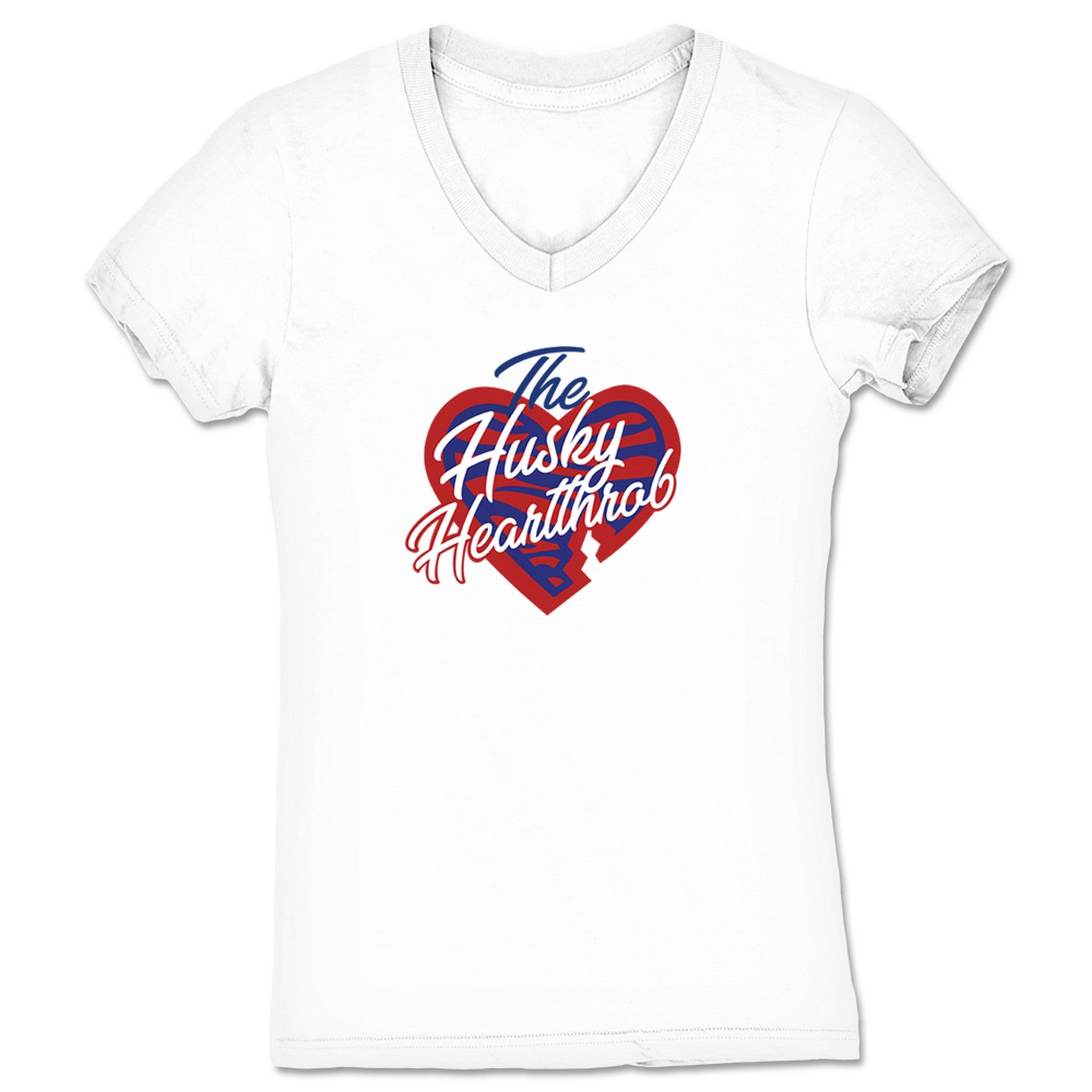 Doing the Favor Podcast Husky Heartbreaker Women's V-Neck White