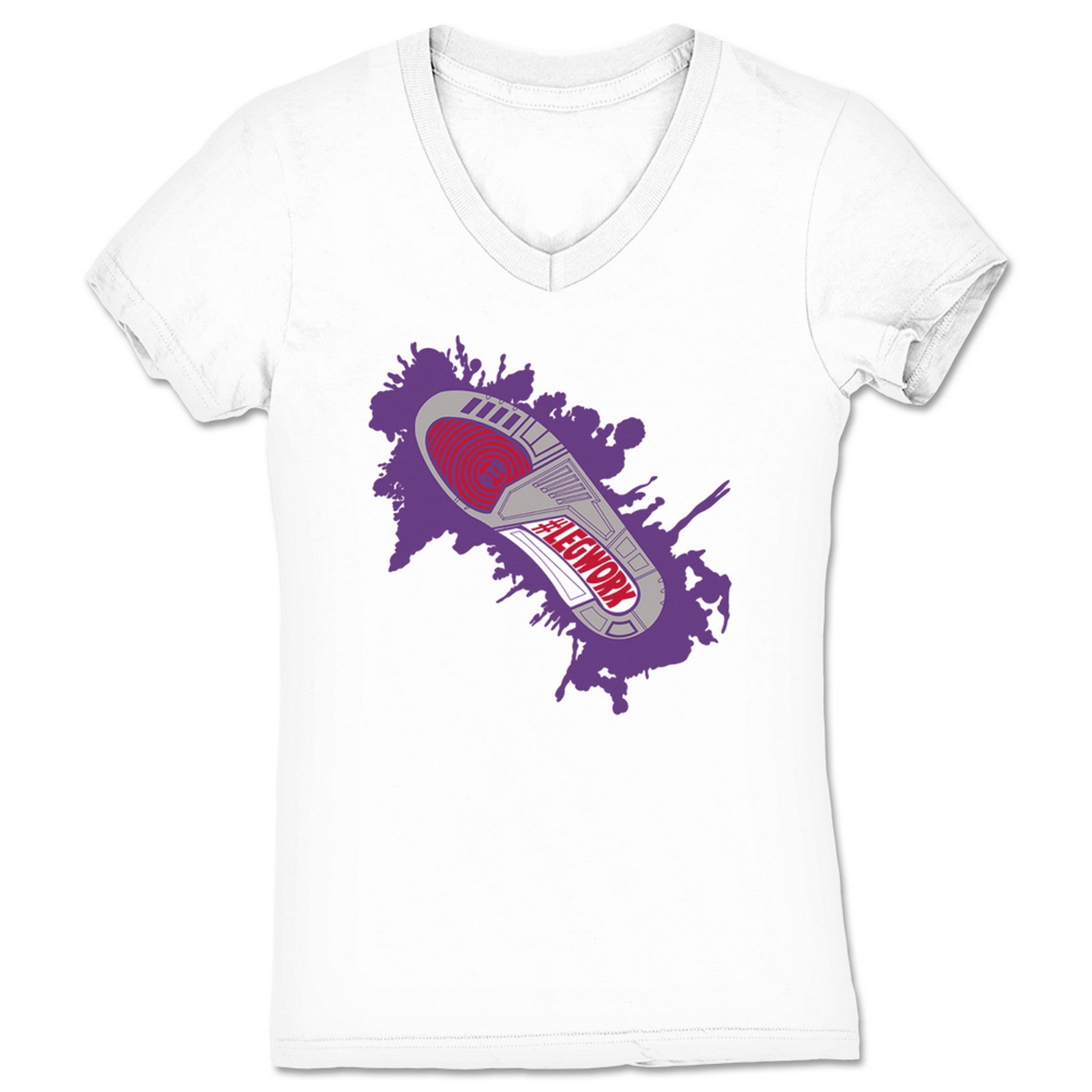 Doing the Favor Podcast Legwork 2.0 Women's V-Neck White