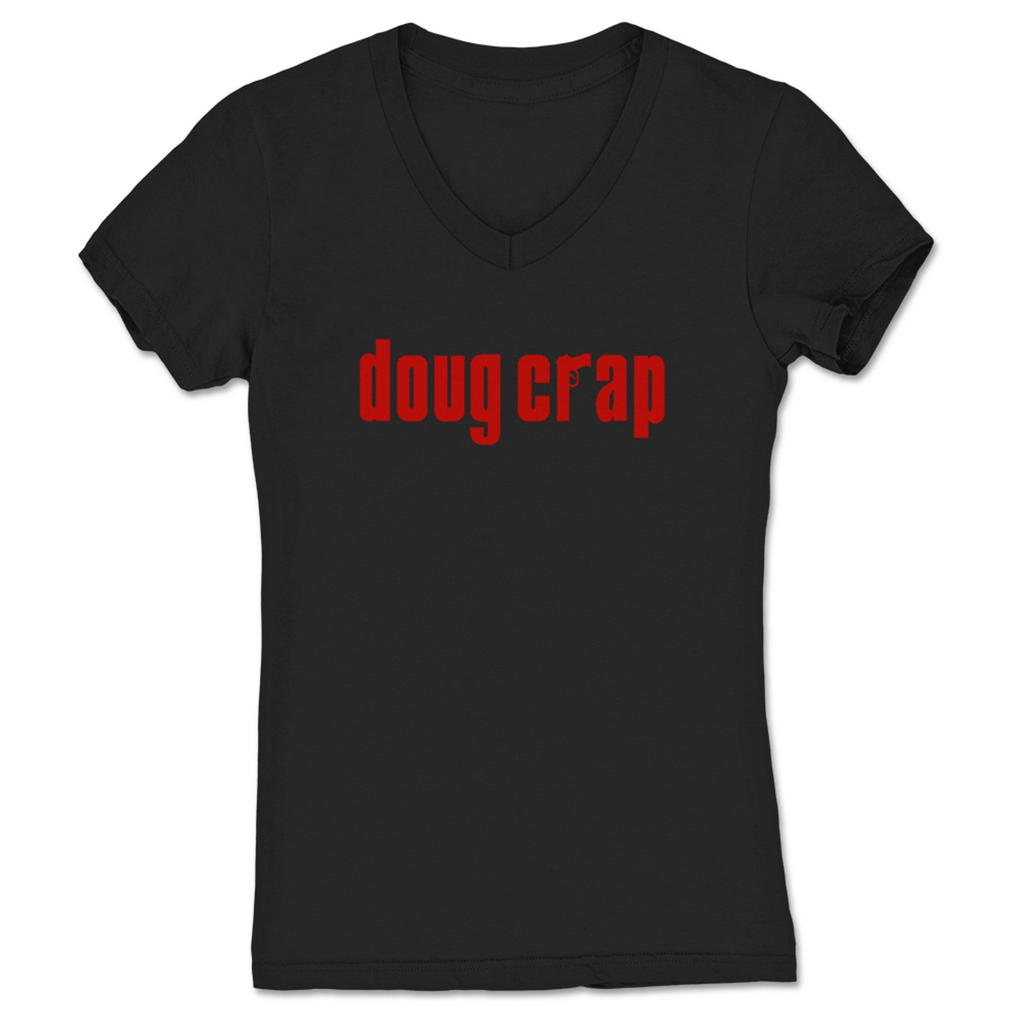 Doug Crap Doug Crap Sopranos Women's V-Neck Black