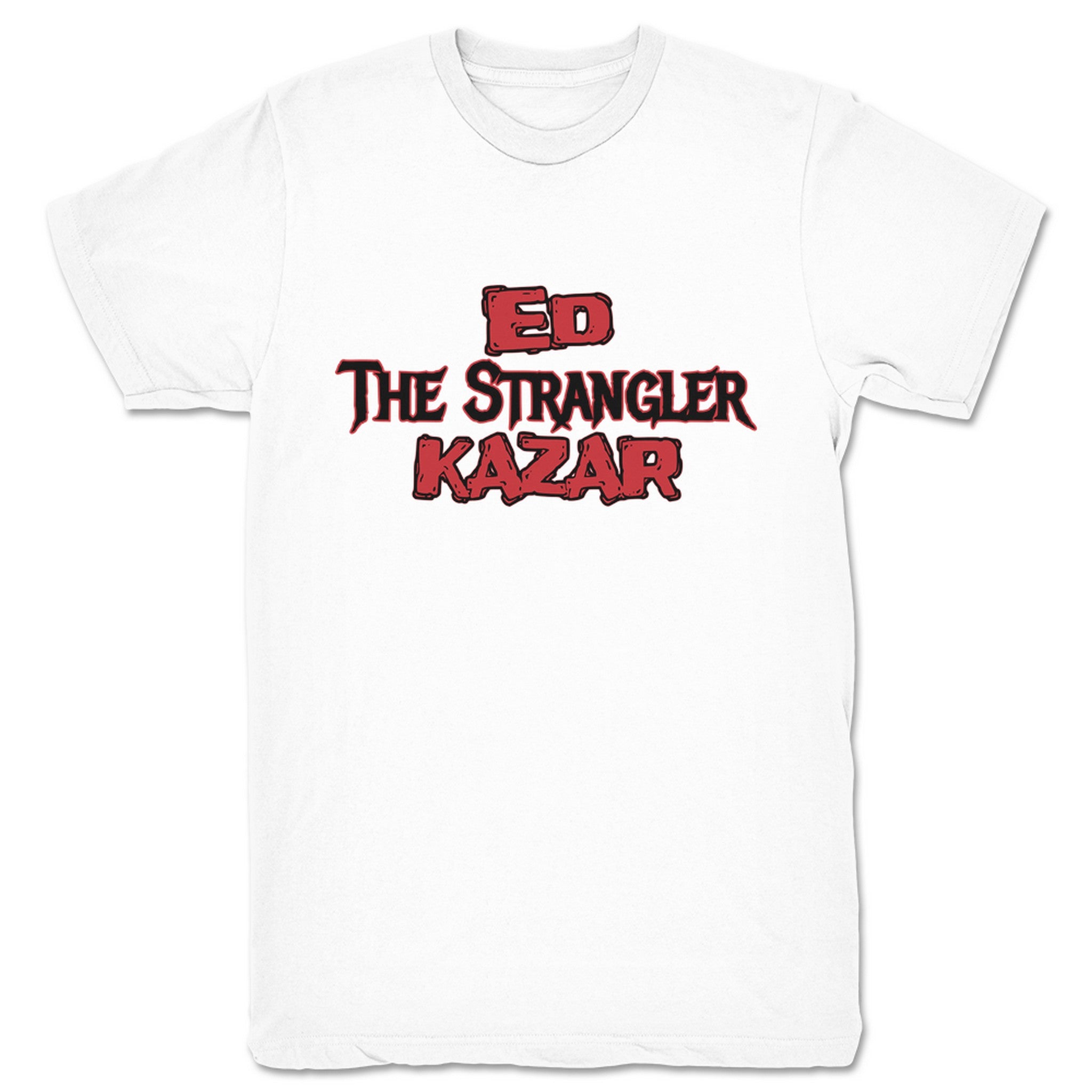 Ed Kazar Strangler Logo Unisex Tee White