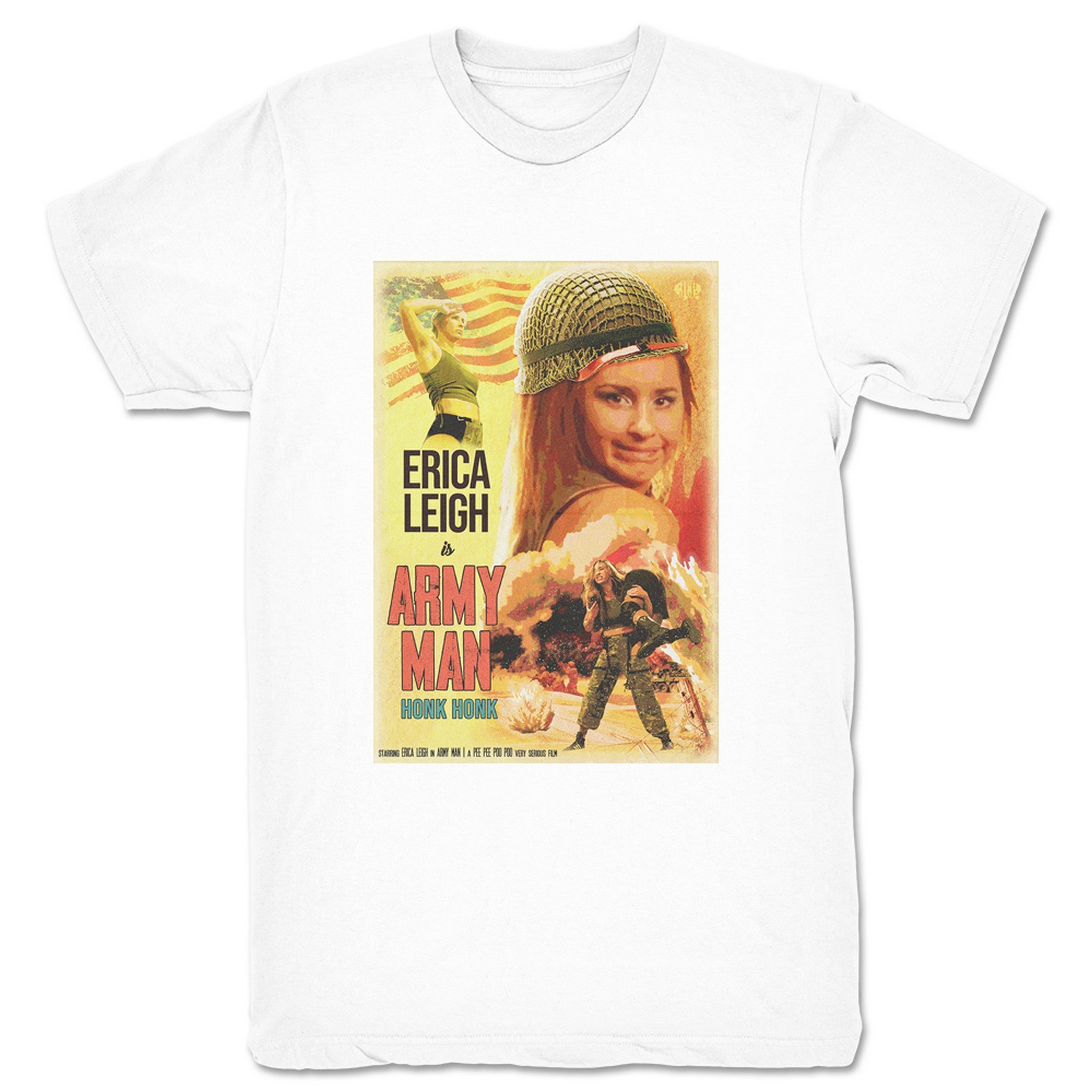 Erica Leigh Army Man Unisex Tee White