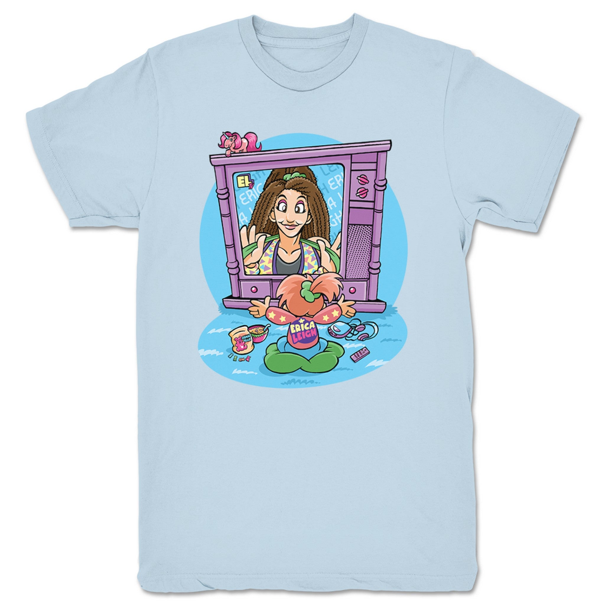 Erica Leigh Erica Leigh TV Unisex Tee Light Blue