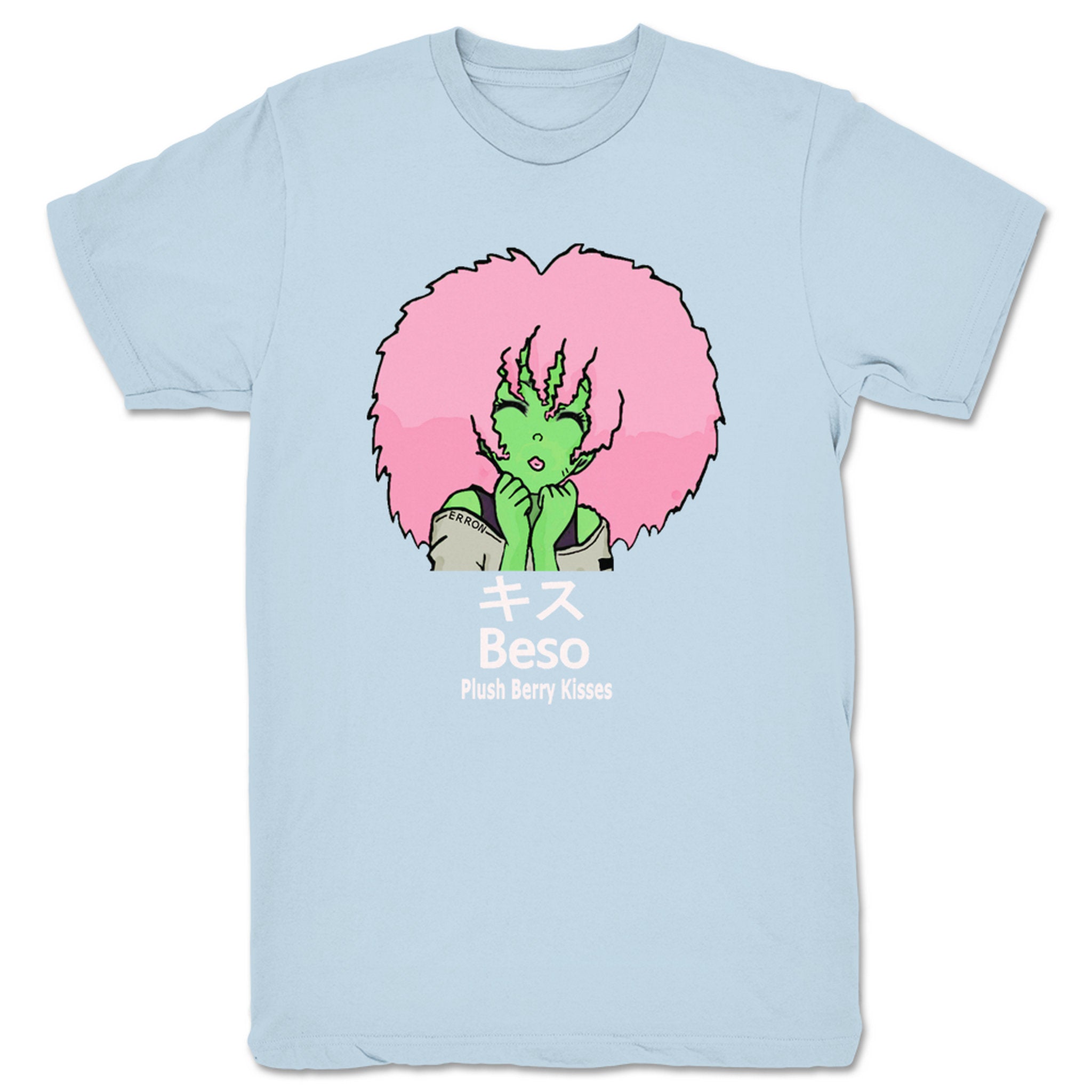 EsZ Plush Berry Kisses 2 Unisex Tee Light Blue
