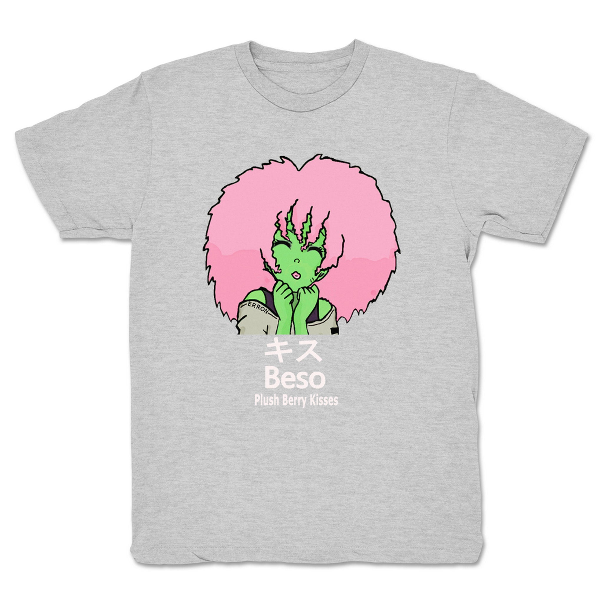 EsZ Plush Berry Kisses 2 Youth Tee Heather Grey