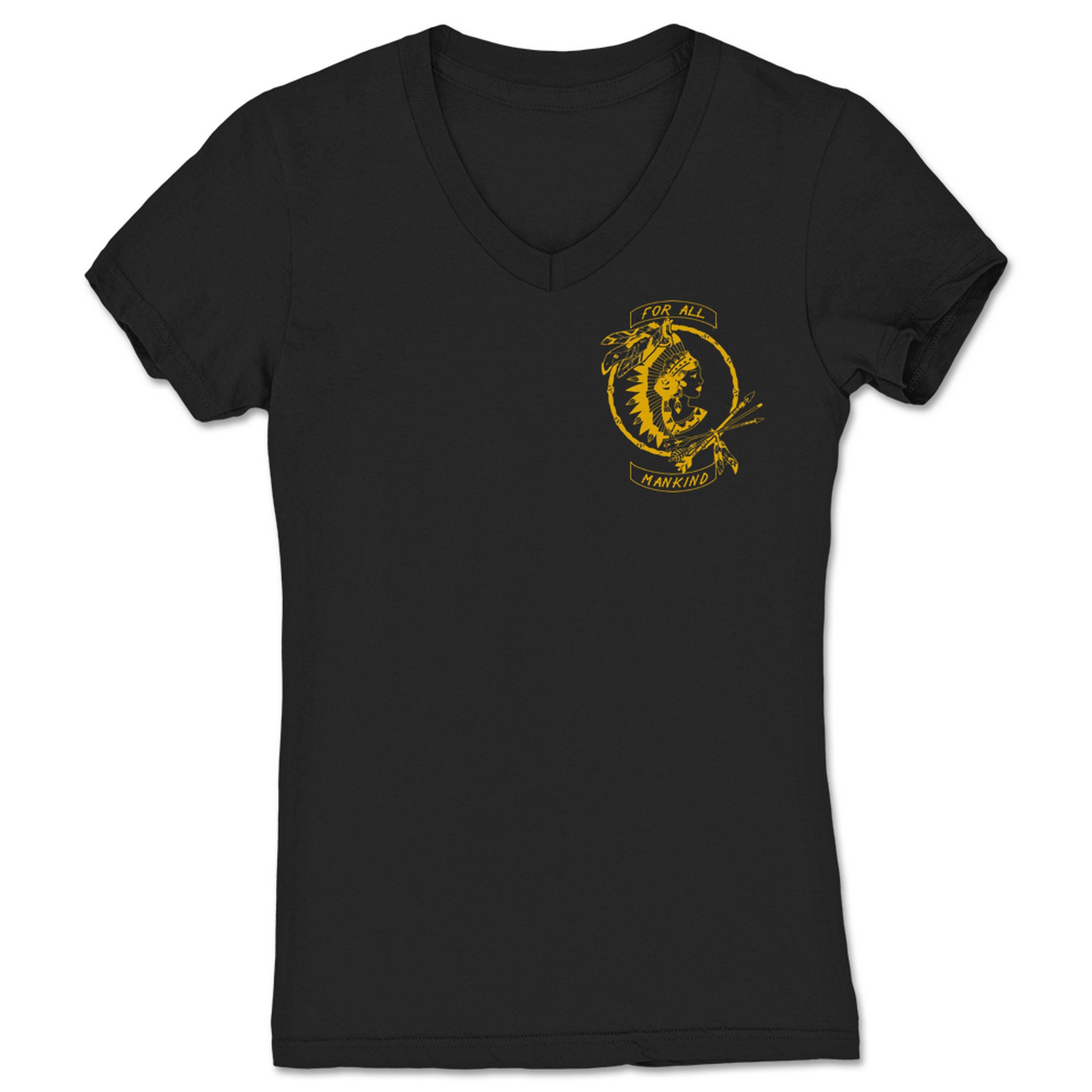For All Mankind For All Mankind Women's V-Neck Black