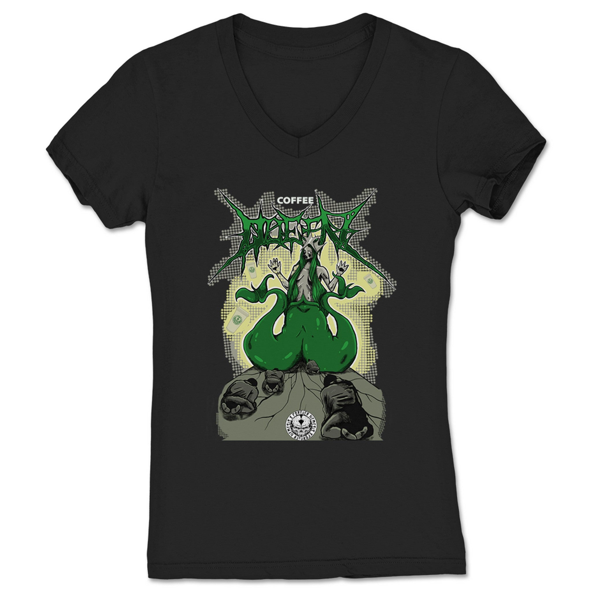 ForeverXNemesis Coffee Queen Women's V-Neck Black