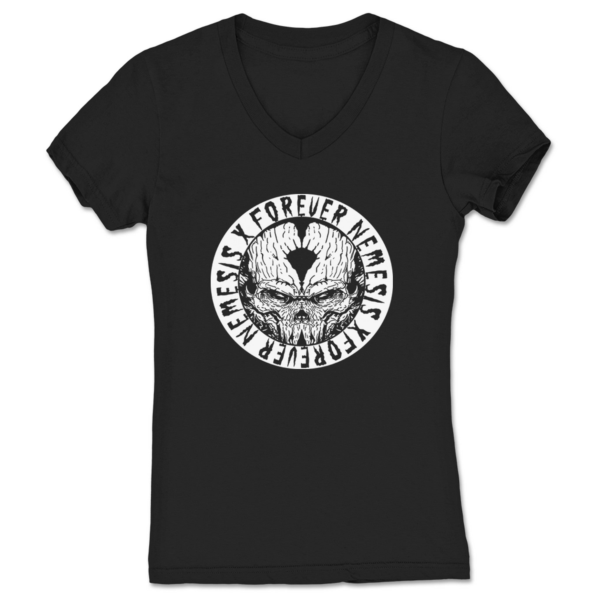 ForeverXNemesis ForeverXNemesis Logo Women's V-Neck Black