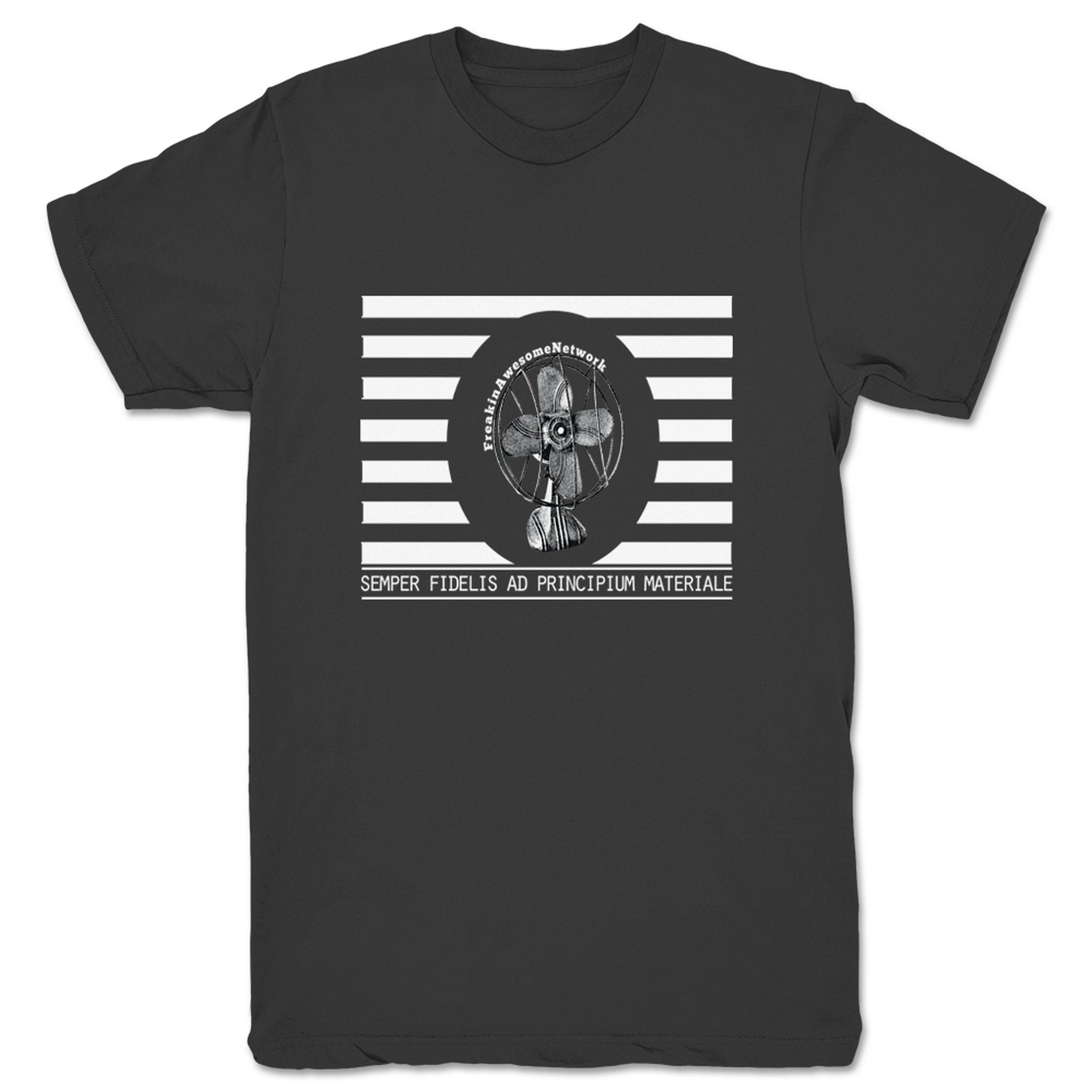 Freakin' Awesome Network FAN Flag Unisex Tee Dark Grey