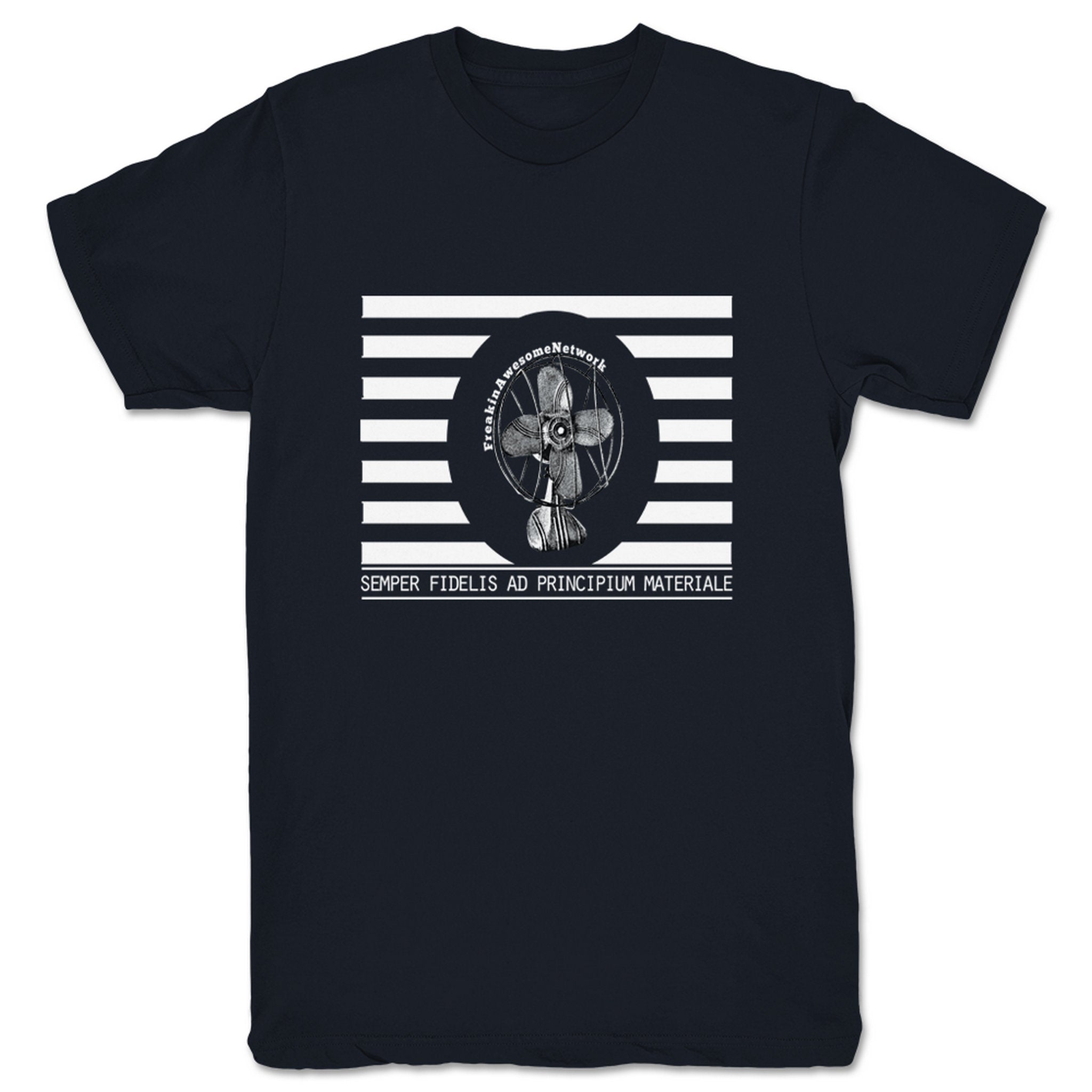 Freakin' Awesome Network FAN Flag Unisex Tee Navy