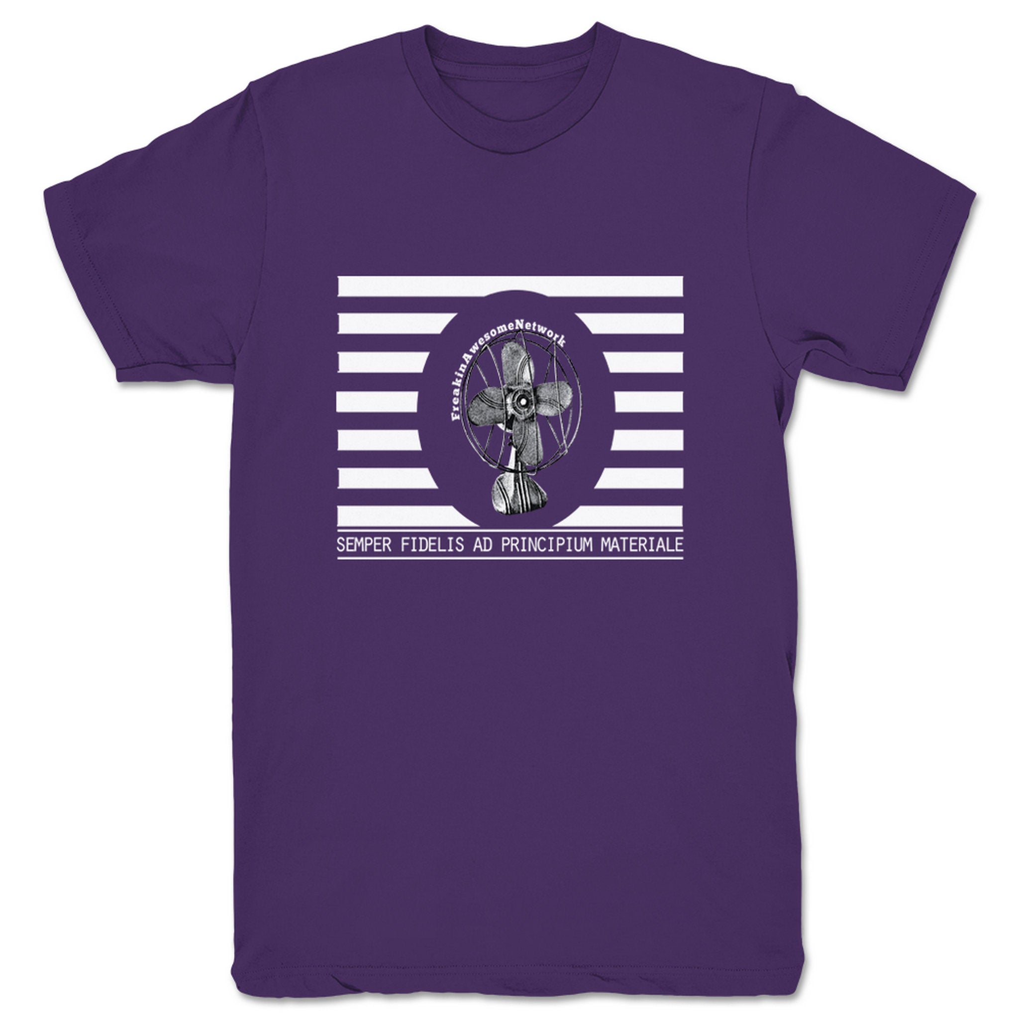 Freakin' Awesome Network FAN Flag Unisex Tee Purple