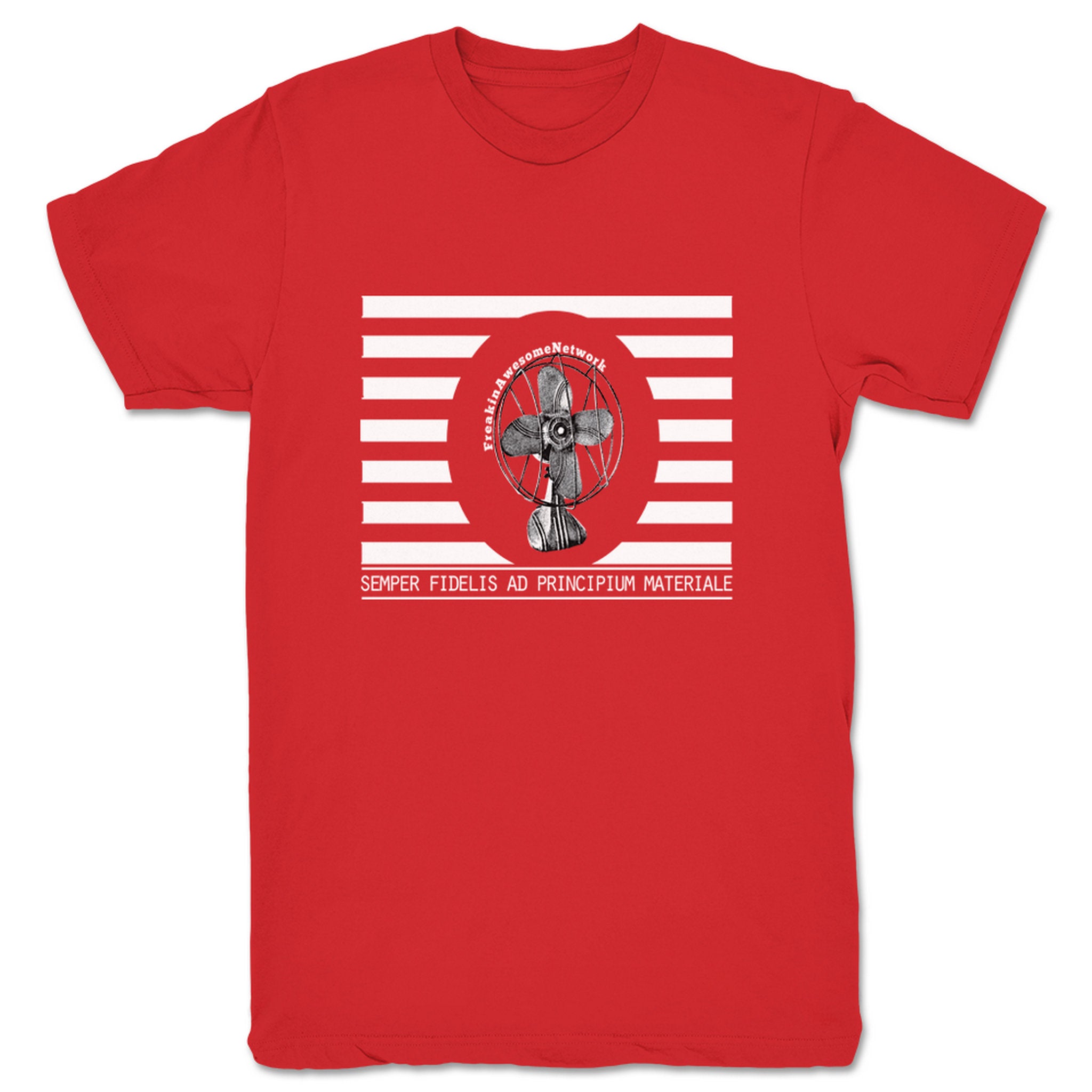 Freakin' Awesome Network FAN Flag Unisex Tee Red