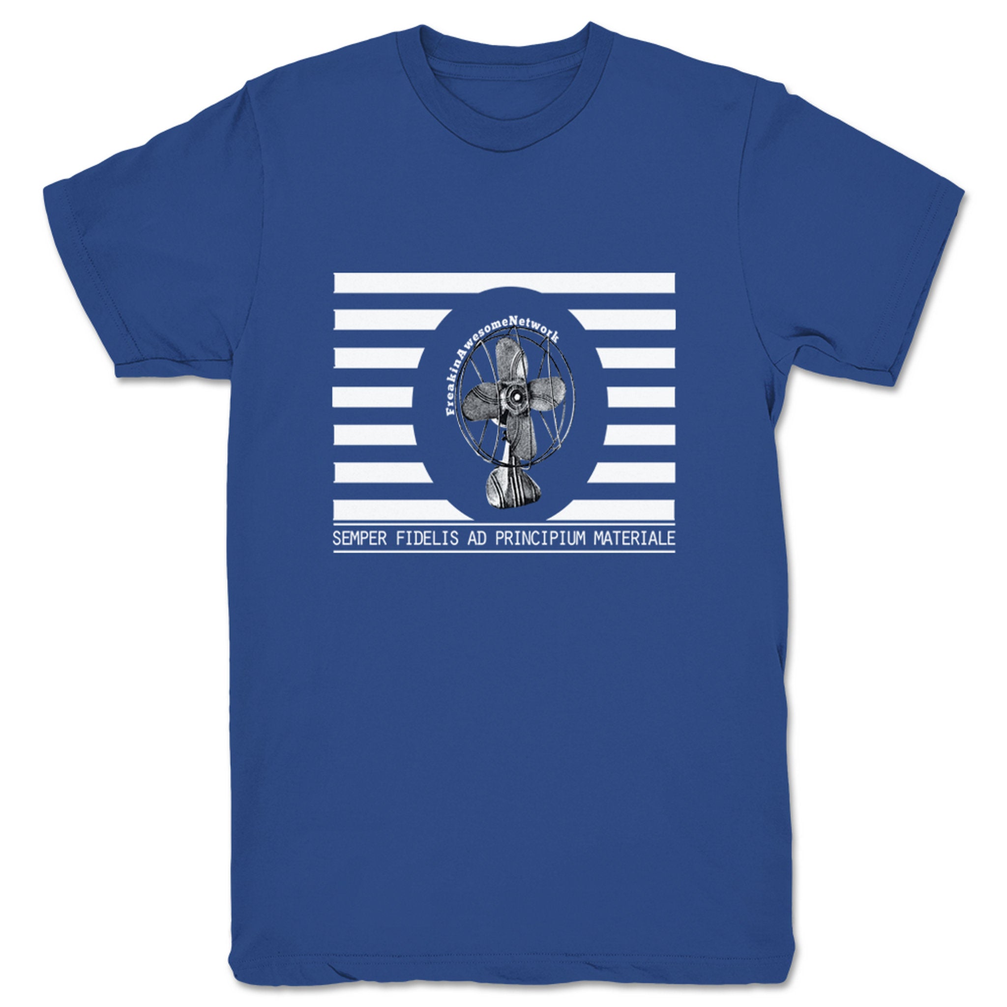 Freakin' Awesome Network FAN Flag Unisex Tee Royal Blue