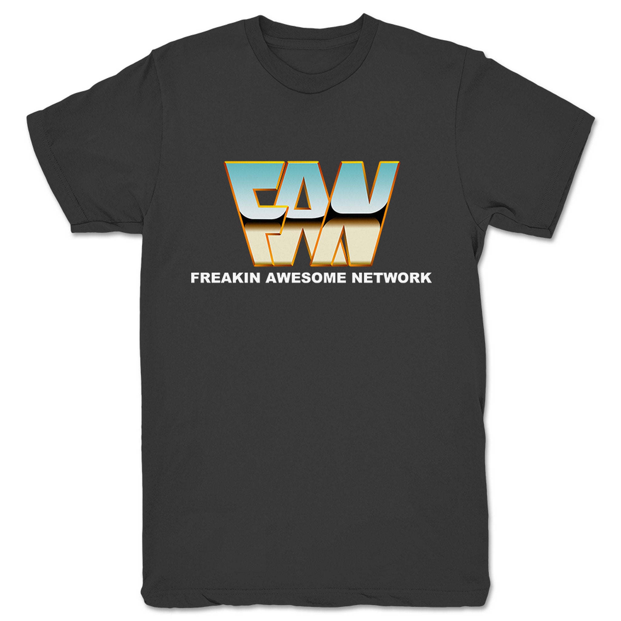 Freakin' Awesome Network Retro FAN Unisex Tee Dark Grey