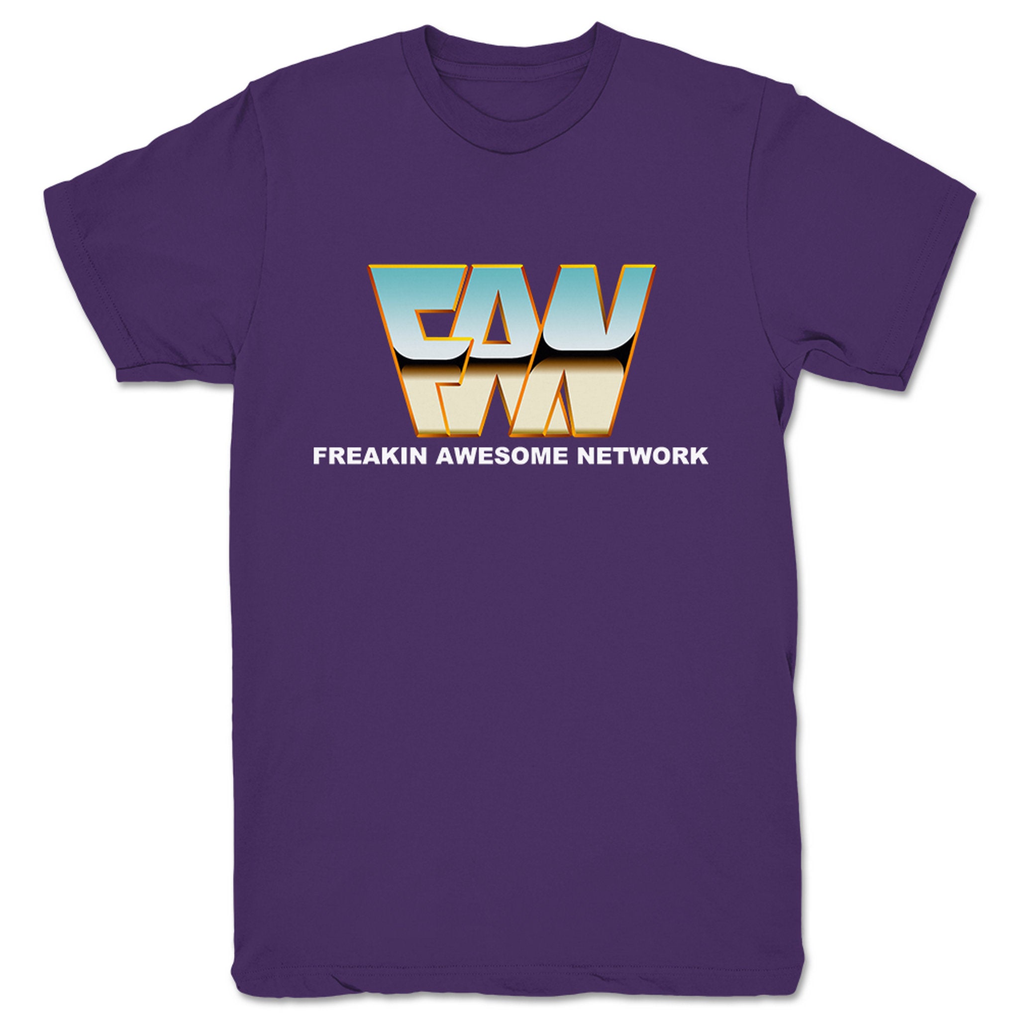 Freakin' Awesome Network Retro FAN Unisex Tee Purple