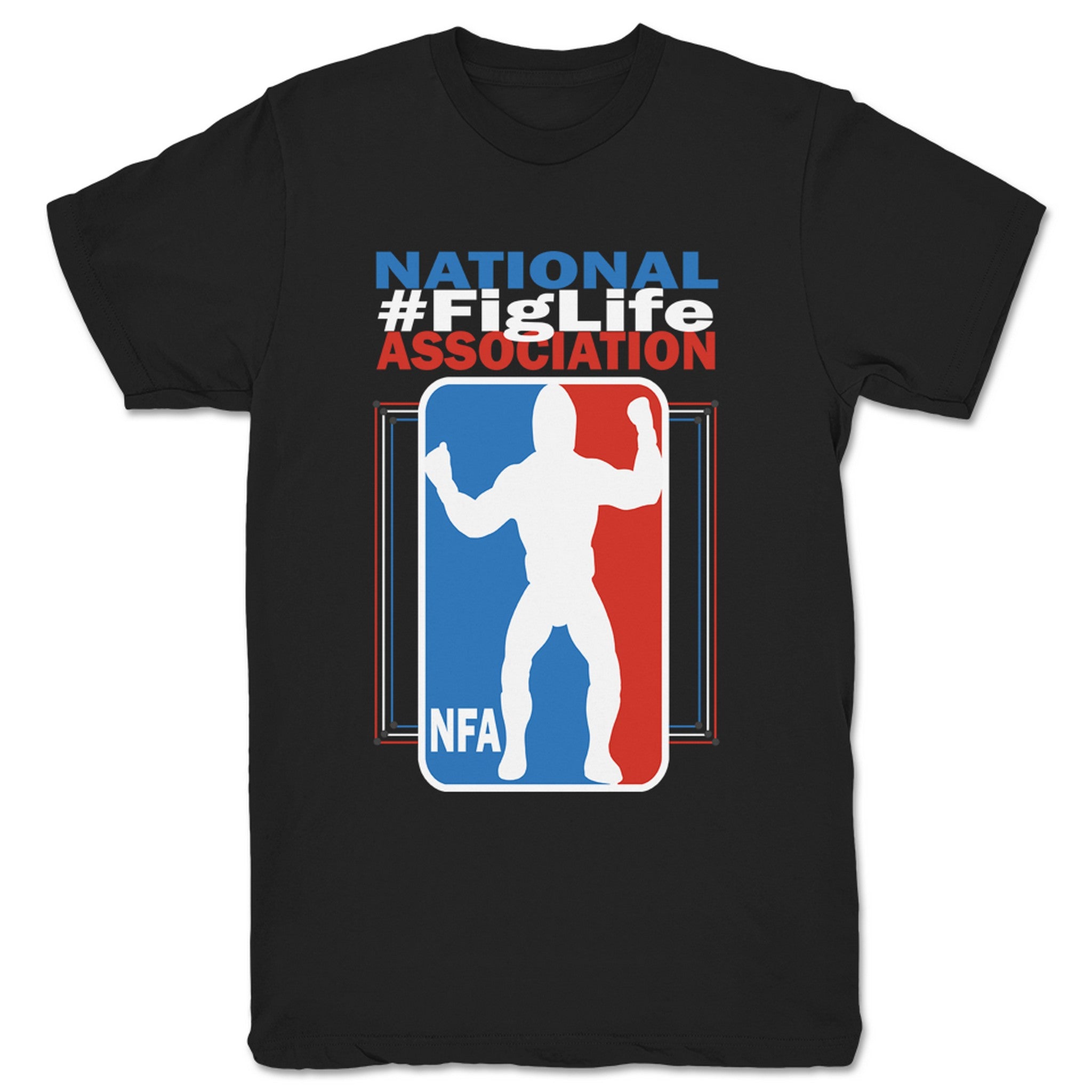 FullyPoseable Wrestling Figure Podcast National #FigLife Association Unisex Tee Black