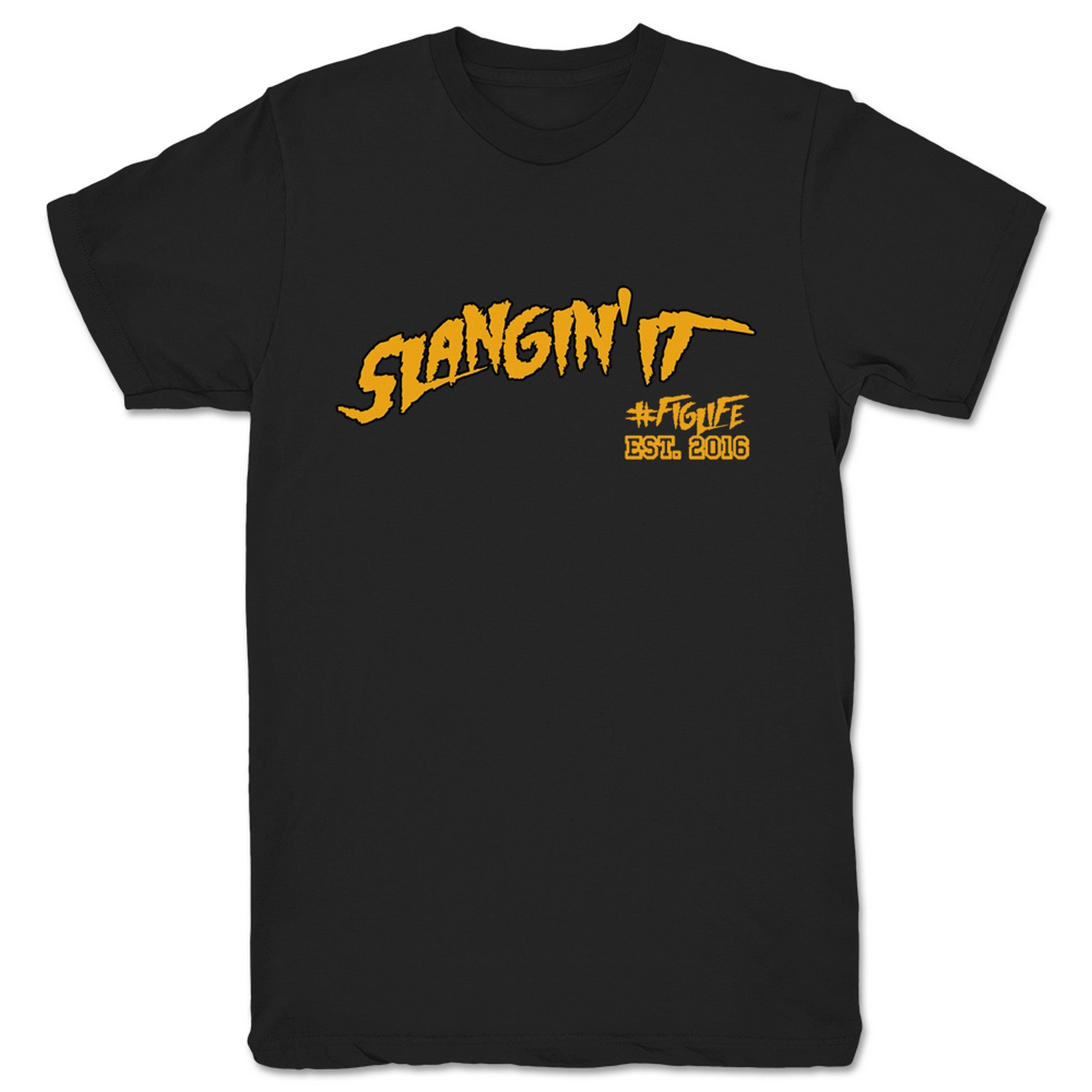 FullyPoseable Wrestling Figure Podcast Slangin' It Unisex Tee Black