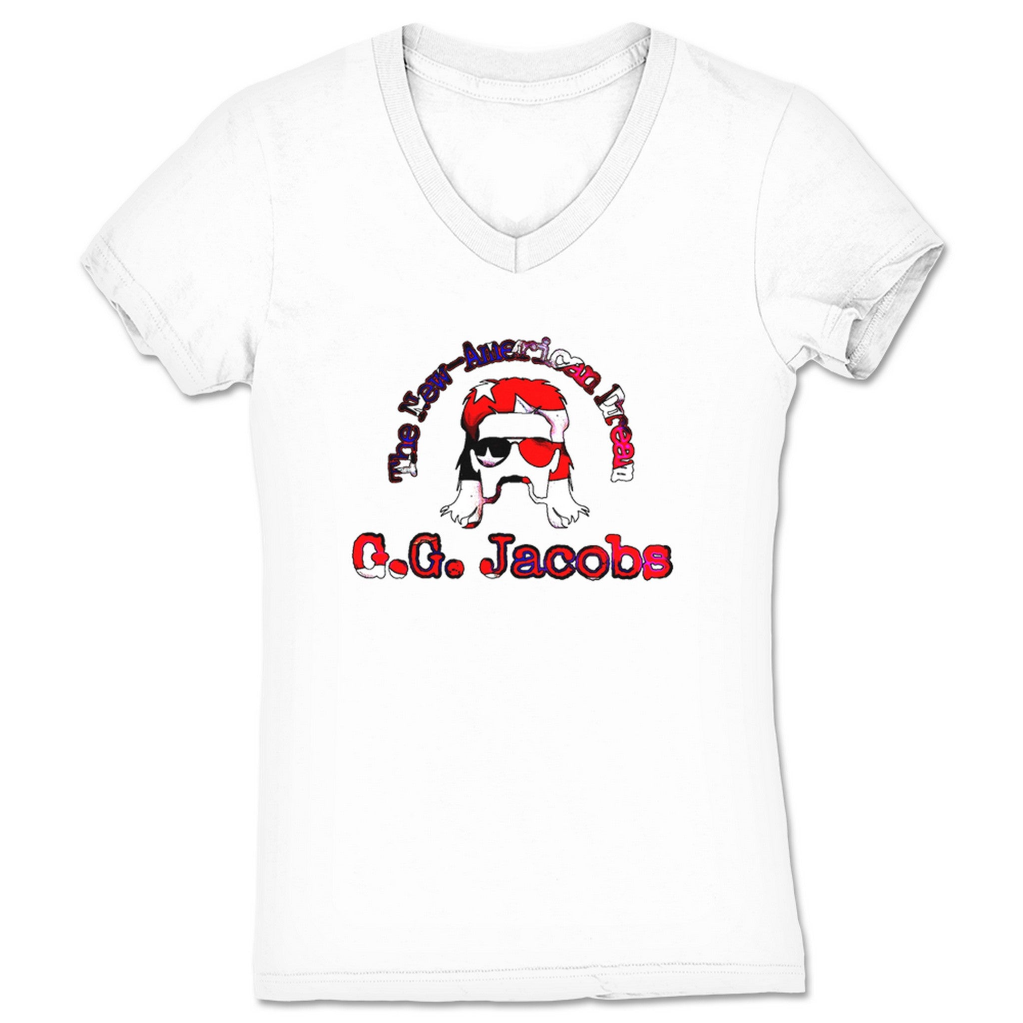 G.G. Jacobs New American Dream Women's V-Neck White