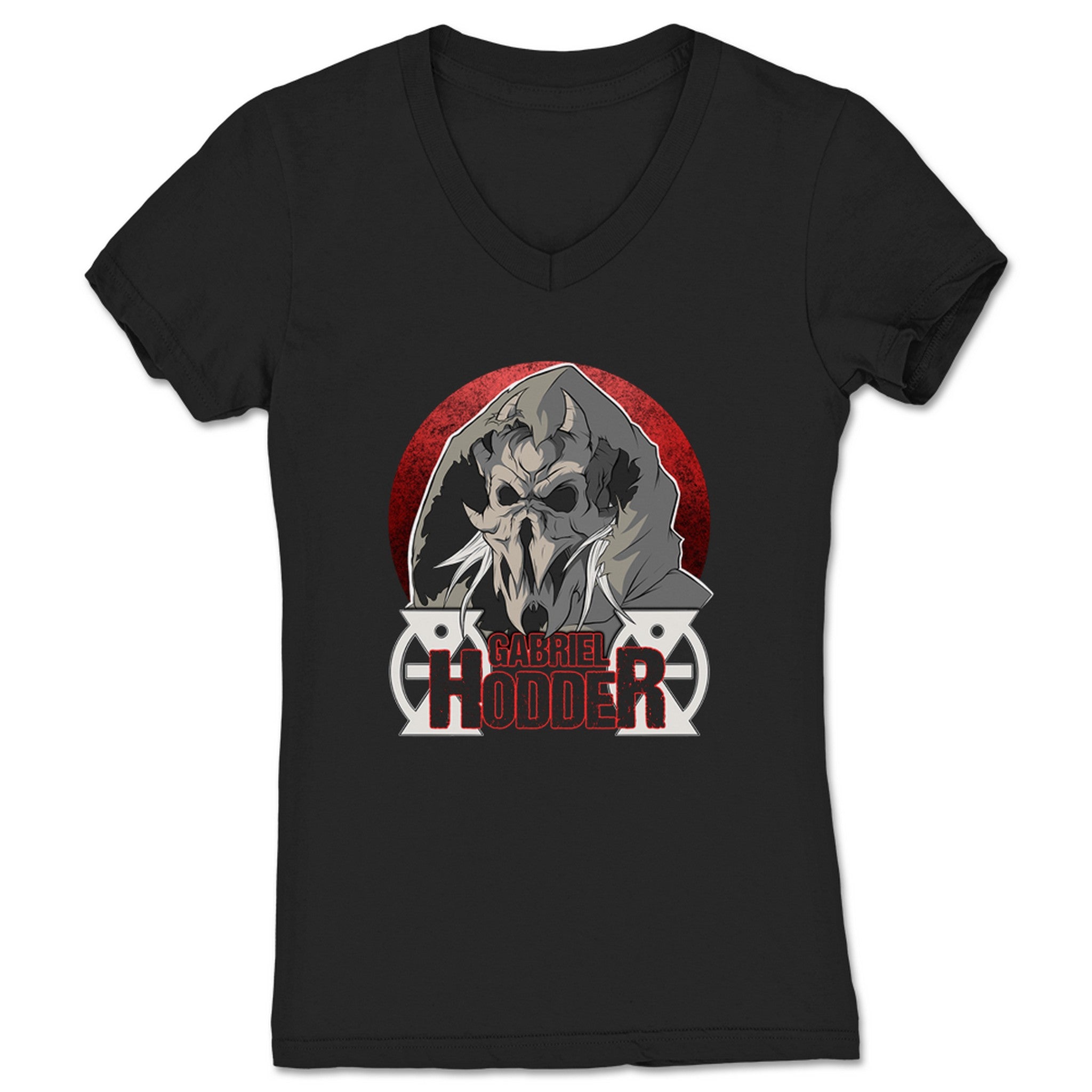 Gabriel Hodder Human Horror Film Women's V-Neck Black