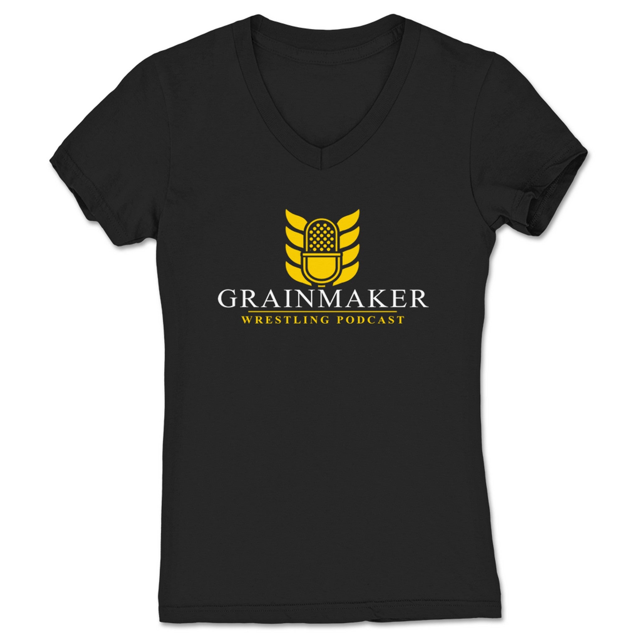 Grainmaker Wrestling Podcast Grainmaker Wrestling Podcast Classic Women's V-Neck Black