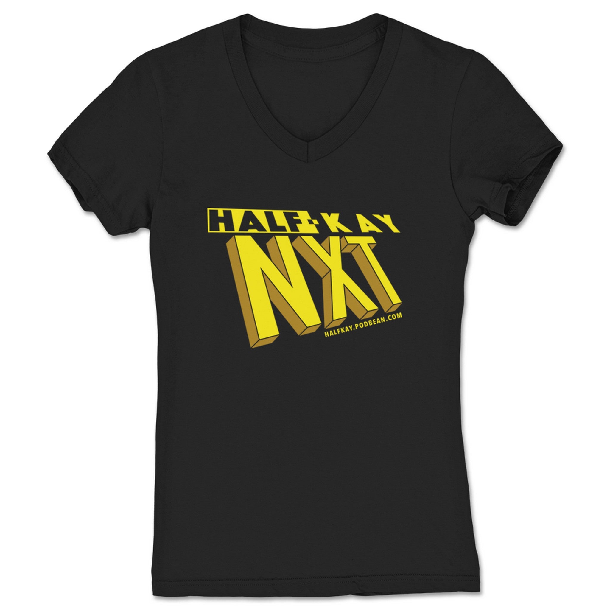 Half-Kay X-Dudes Women's V-Neck Black