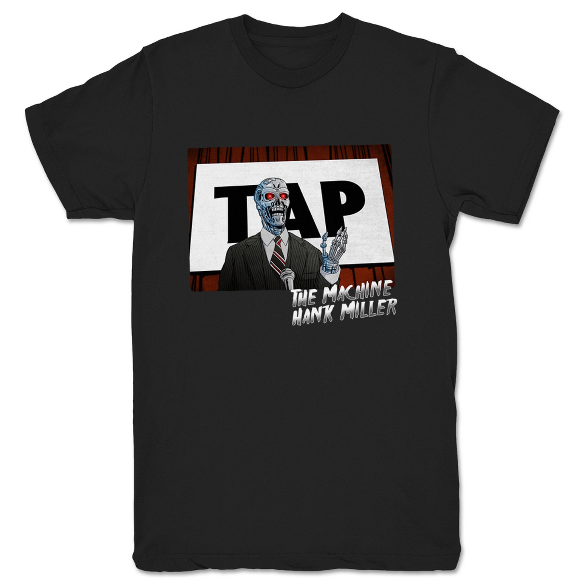 Hank Miller Obey or Tap Unisex Tee Black