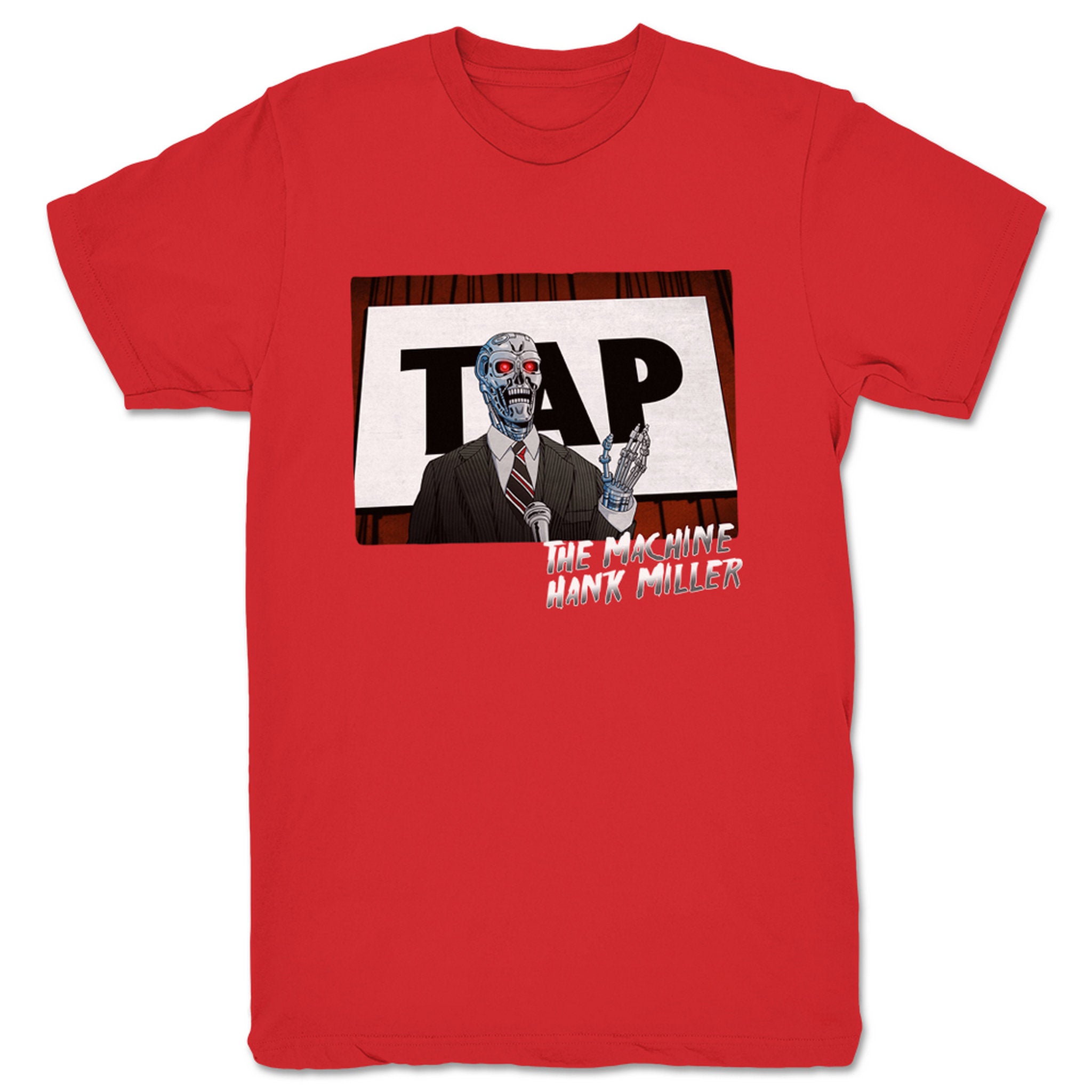 Hank Miller Obey or Tap Unisex Tee Red