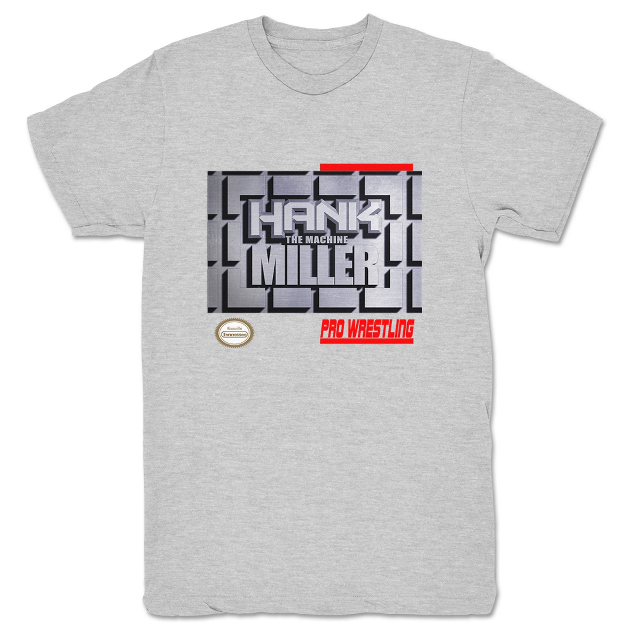 Hank Miller Retro Game Unisex Tee Heather Grey