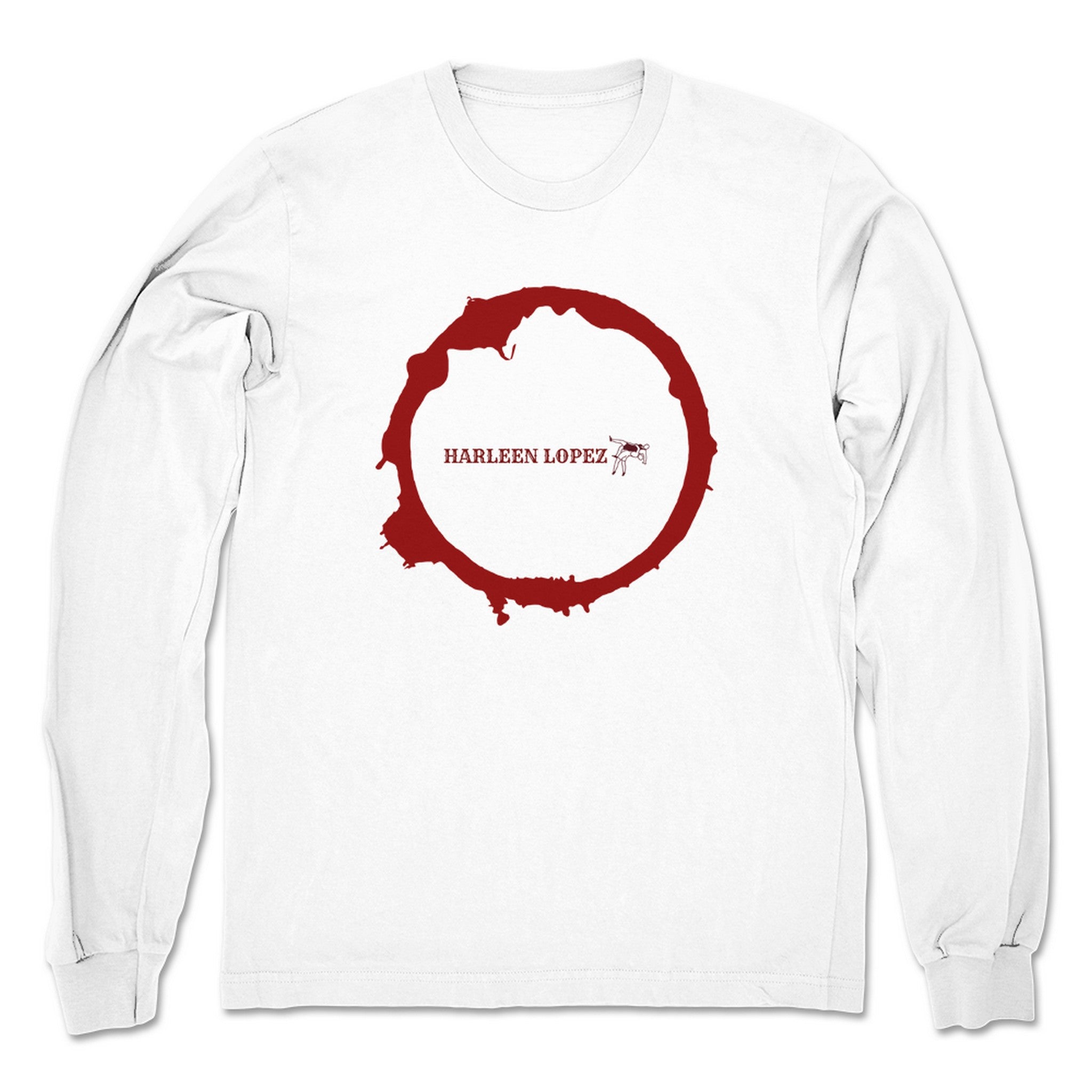 Harleen Lopez Harleen Lopez Debut Logo Unisex Long Sleeve White