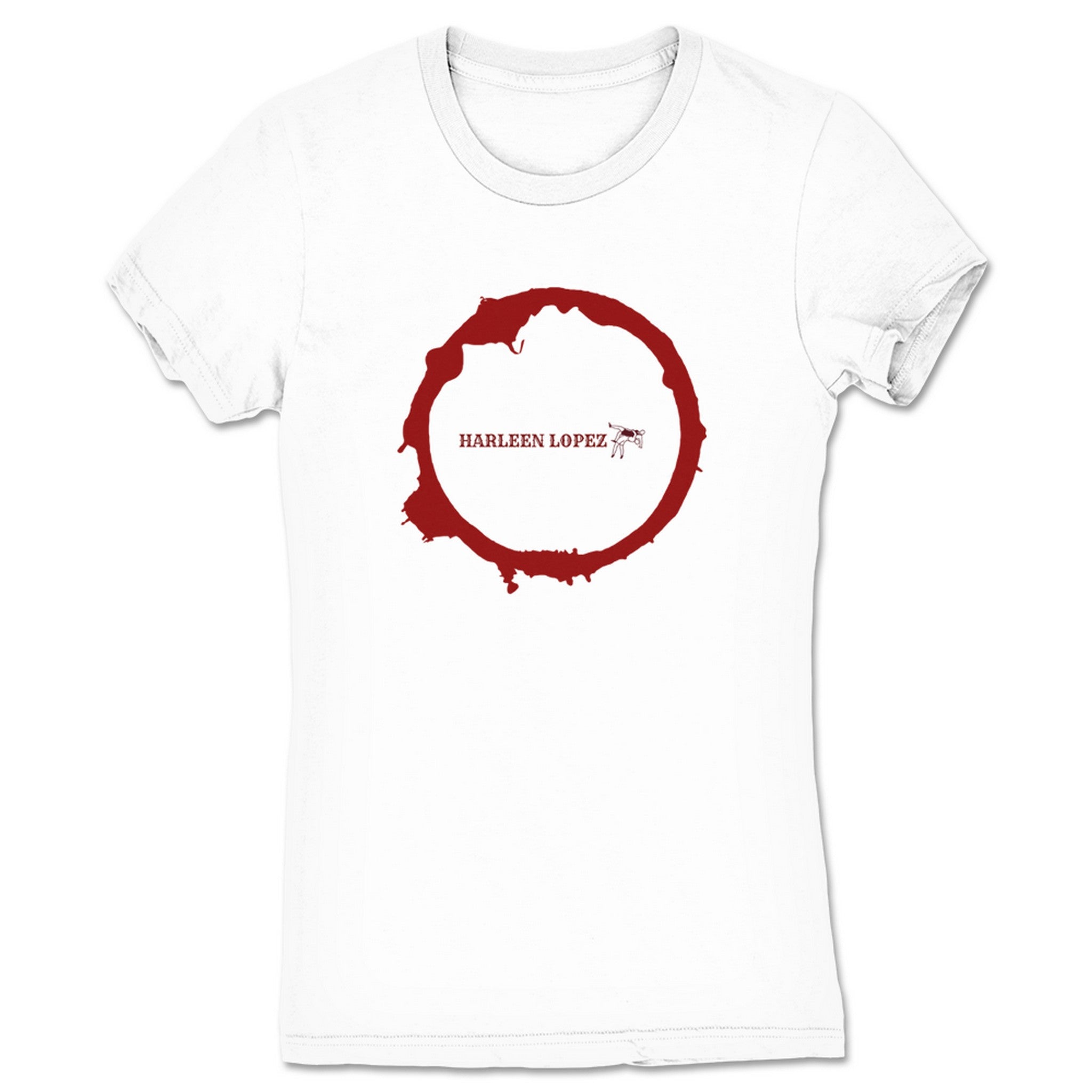 Harleen Lopez Harleen Lopez Debut Logo Women's Tee White