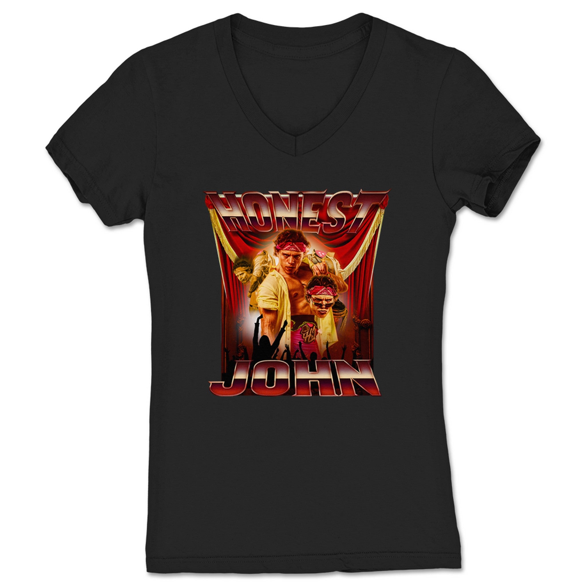 Honest John Headless John Women's V-Neck Black