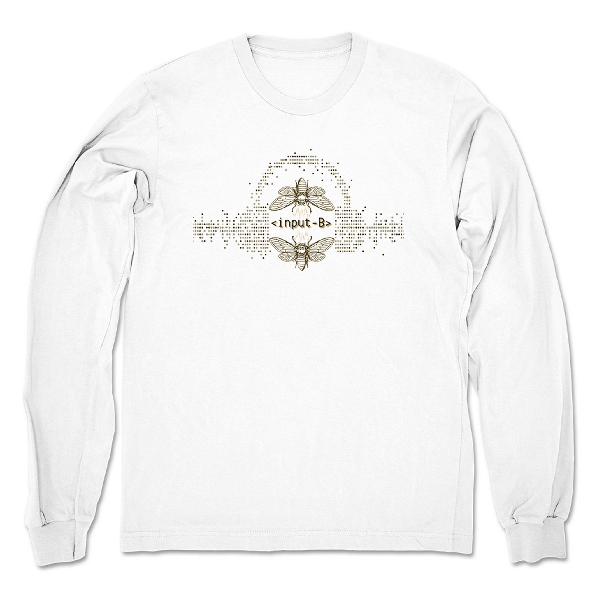 Input B Input B Logo Unisex Long Sleeve White