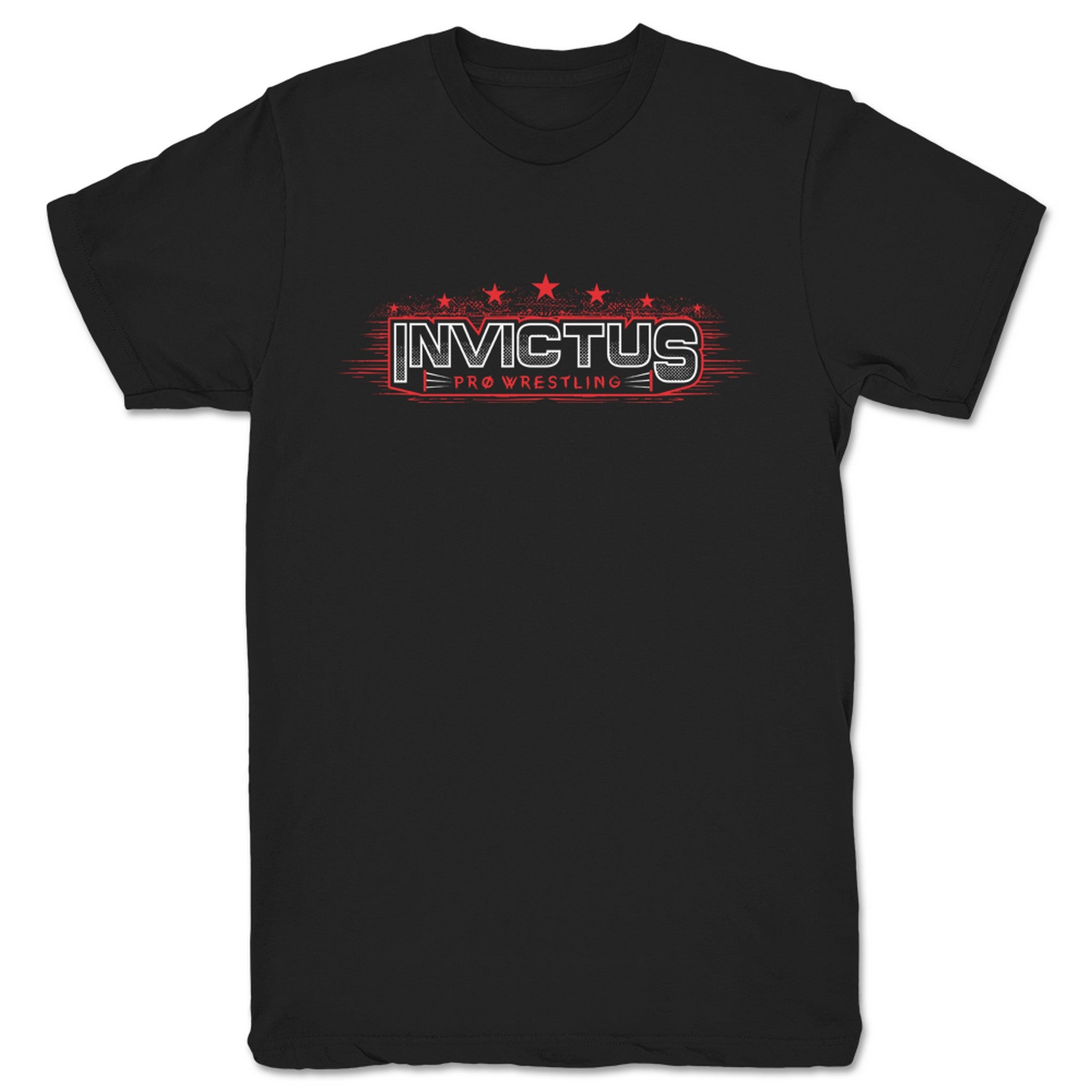 Invictus Pro Wrestling Invictus Pro Wrestling Logo (Red) Unisex Tee Black