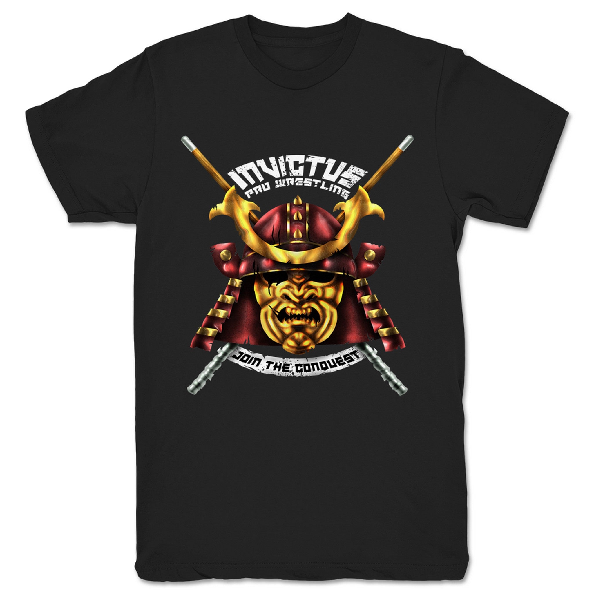 Invictus Pro Wrestling Samurai Join the Conquest Unisex Tee Black