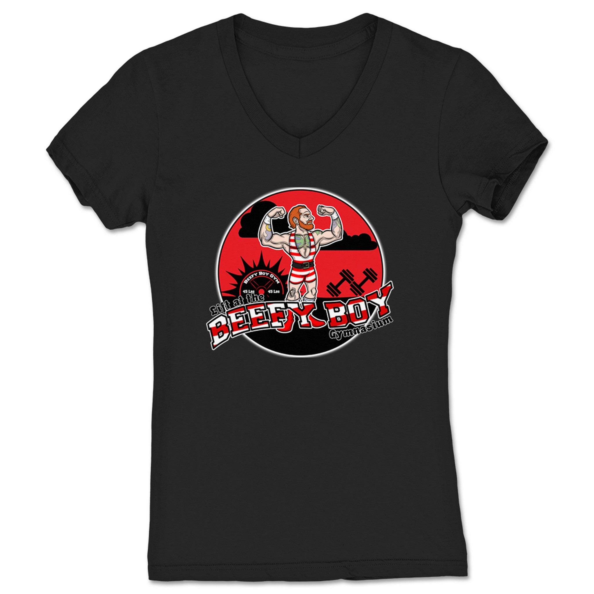 Jacob Brawn Lift at the Gymnasium Women's V-Neck Black
