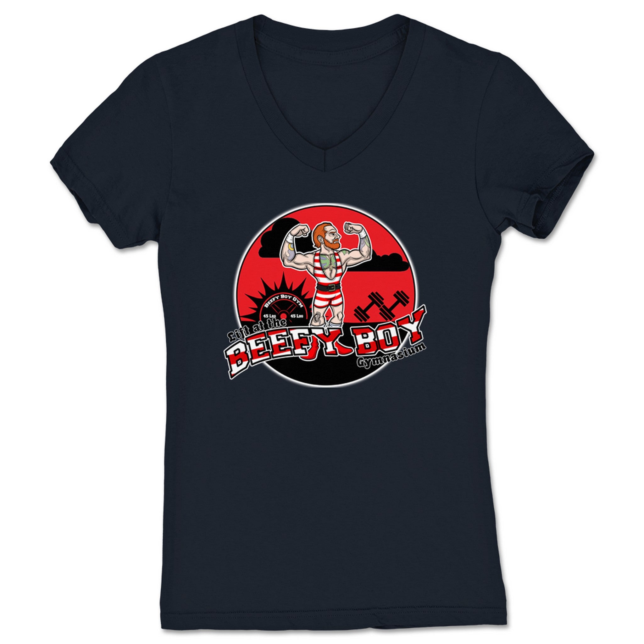 Jacob Brawn Lift at the Gymnasium Women's V-Neck Navy