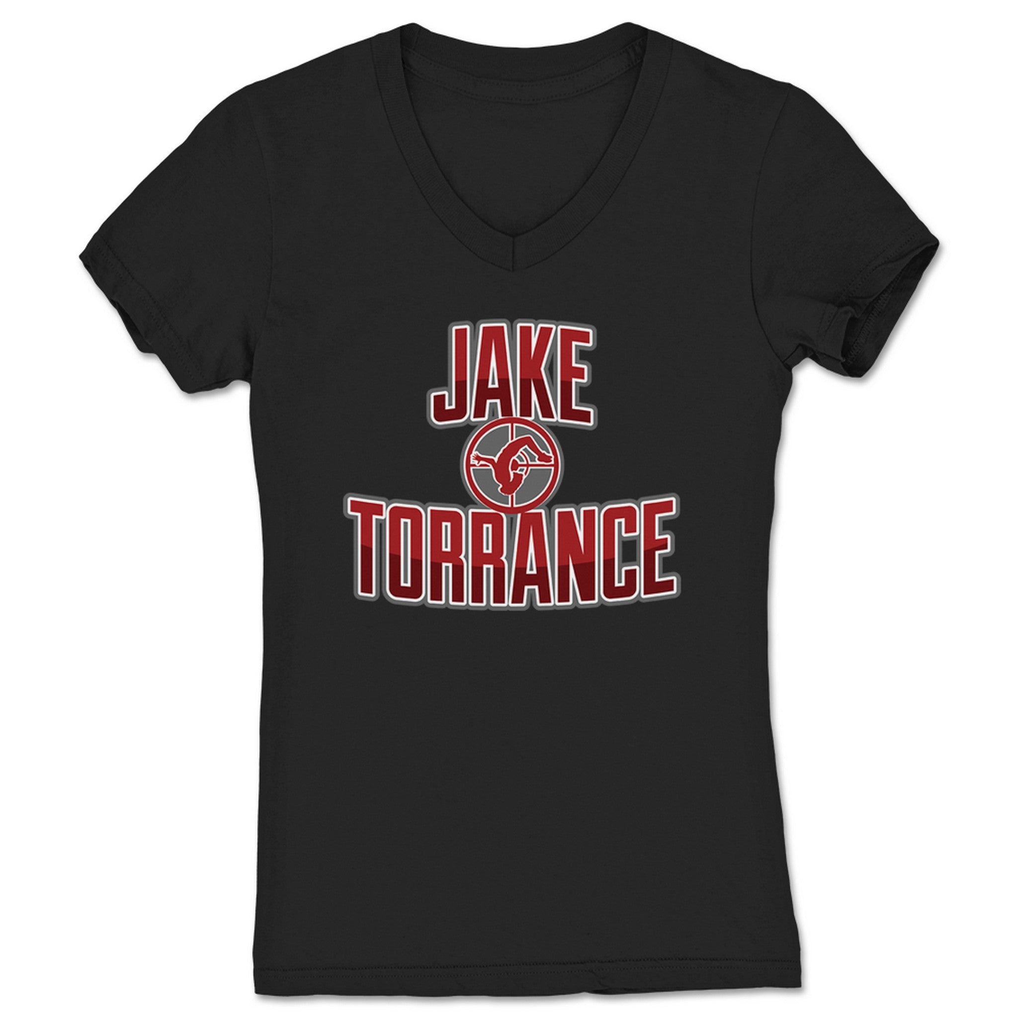 Jake Torrance Jake Sees Red Women's V-Neck Black