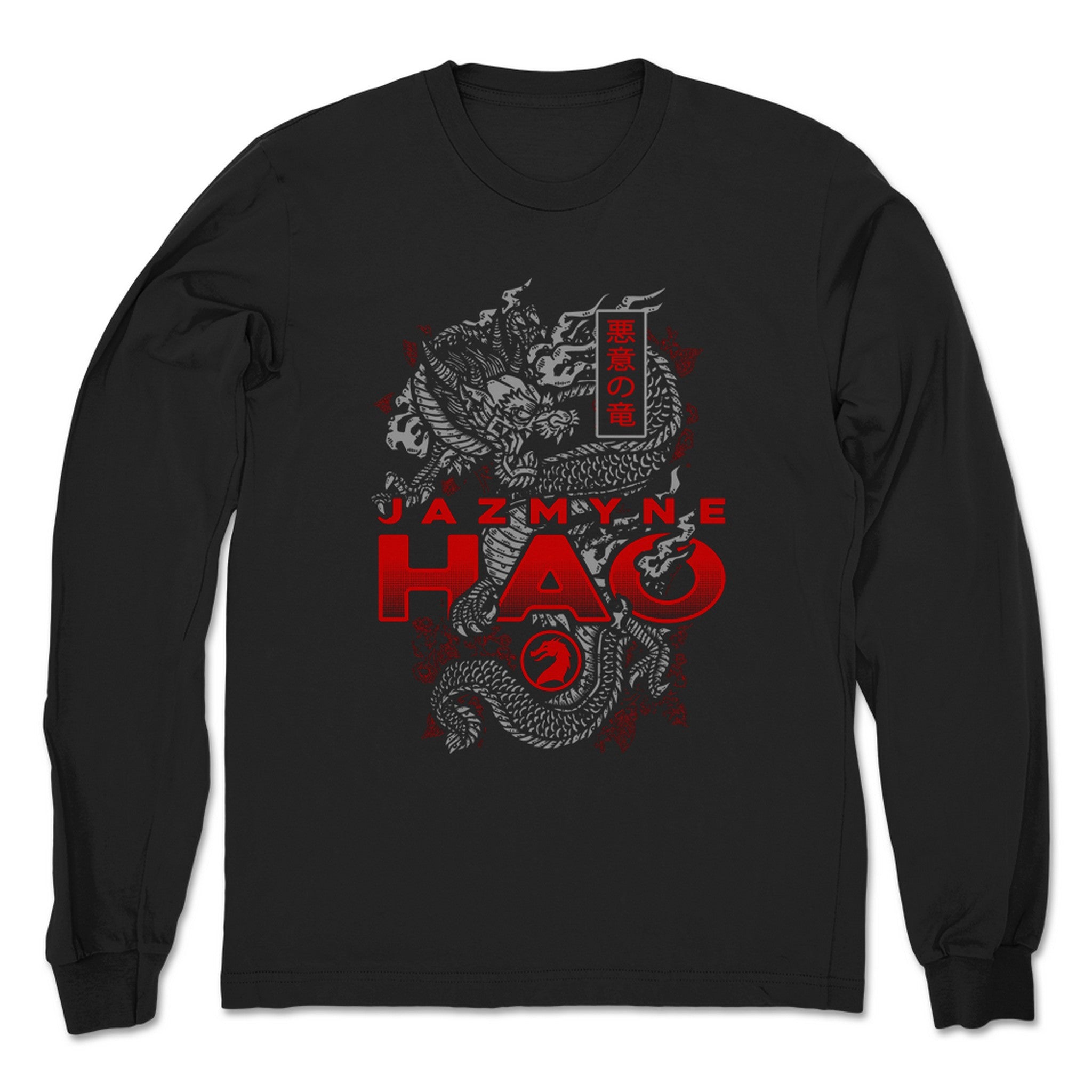 Jazmyne Hao Dragon's Fire Unisex Long Sleeve Black