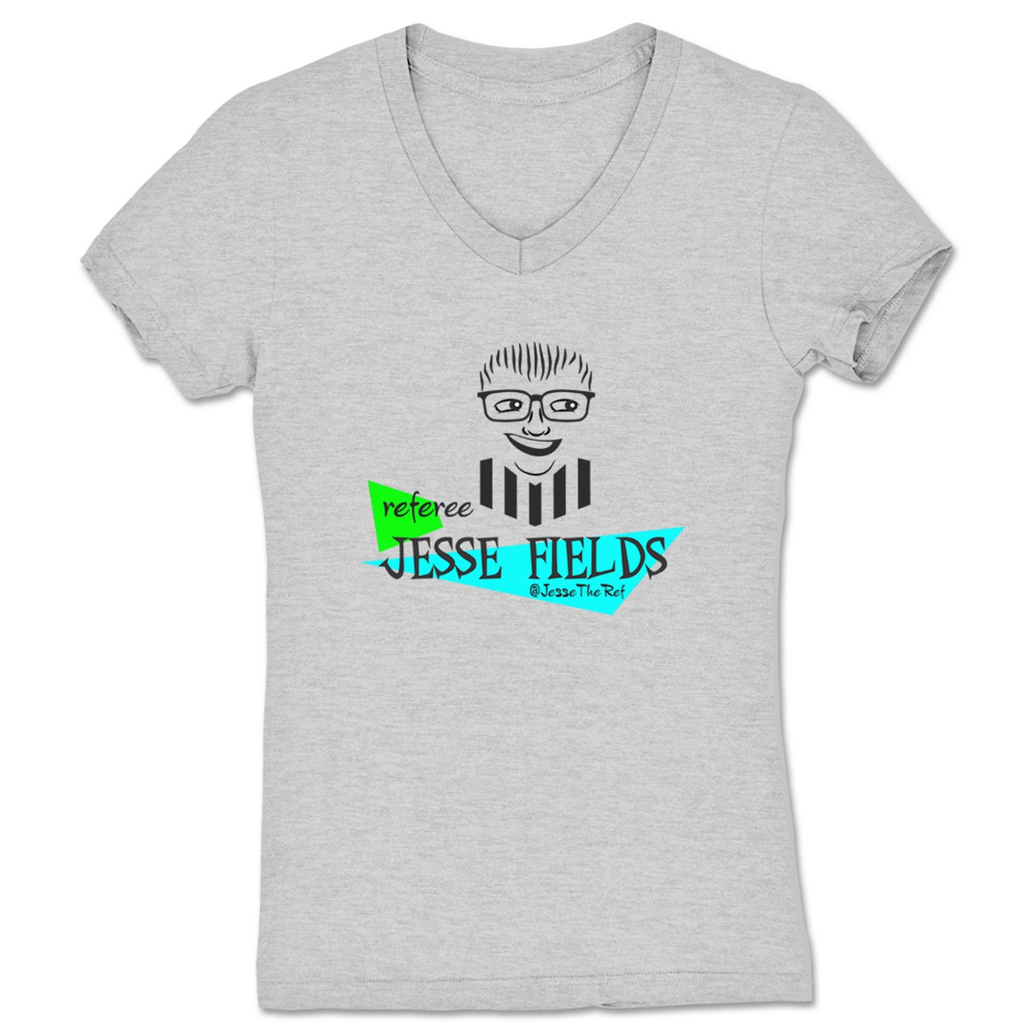 Jesse Fields Drew Carey Show Parody Women's V-Neck Heather Grey