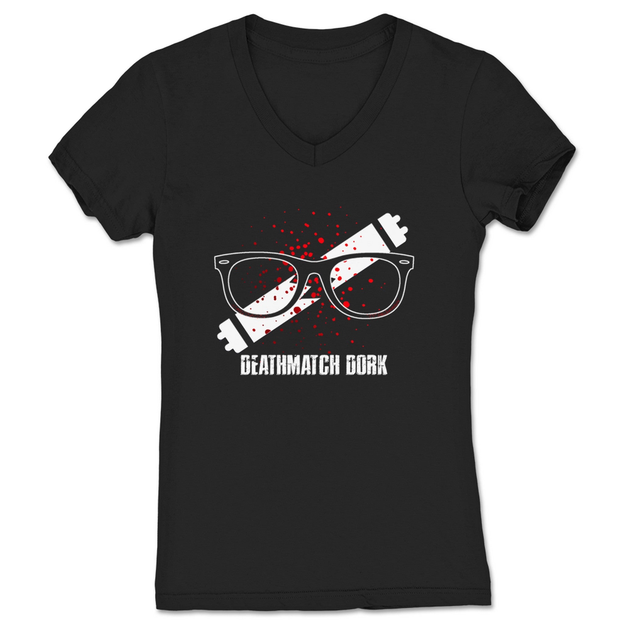 Jewls Deathmatch Dork Women's V-Neck Black