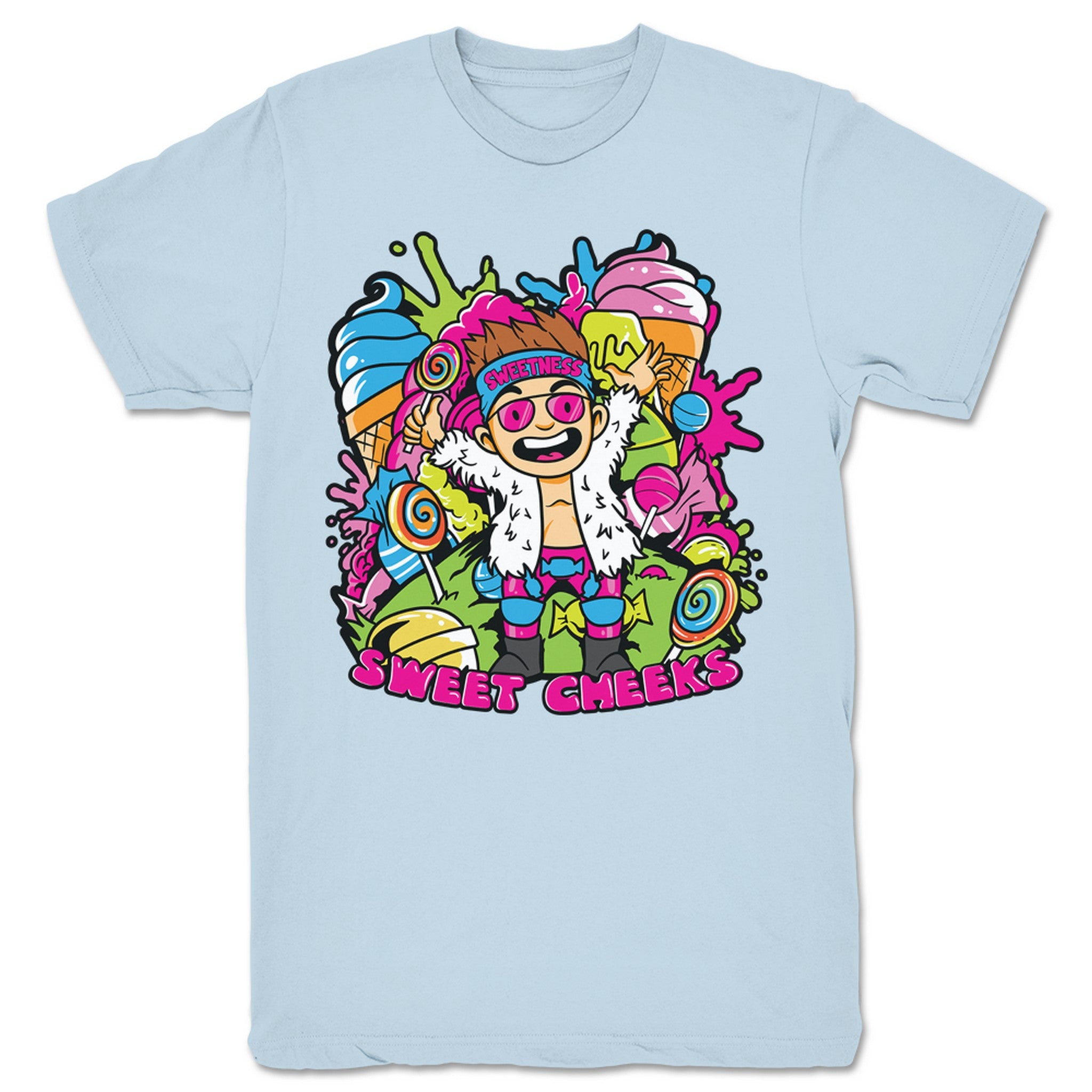 Joey Silver Candy Kid Unisex Tee Light Blue