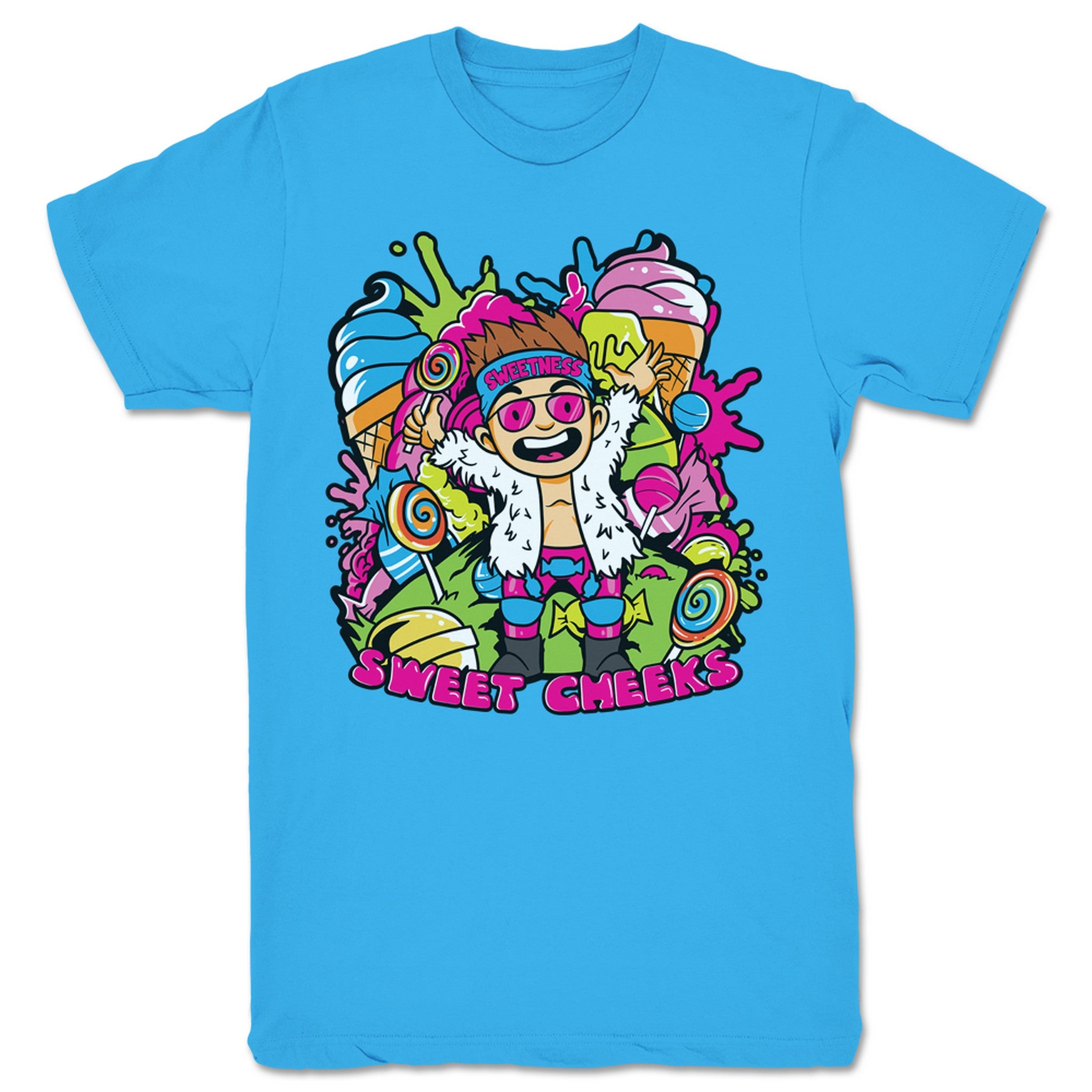 Joey Silver Candy Kid Unisex Tee Turquoise