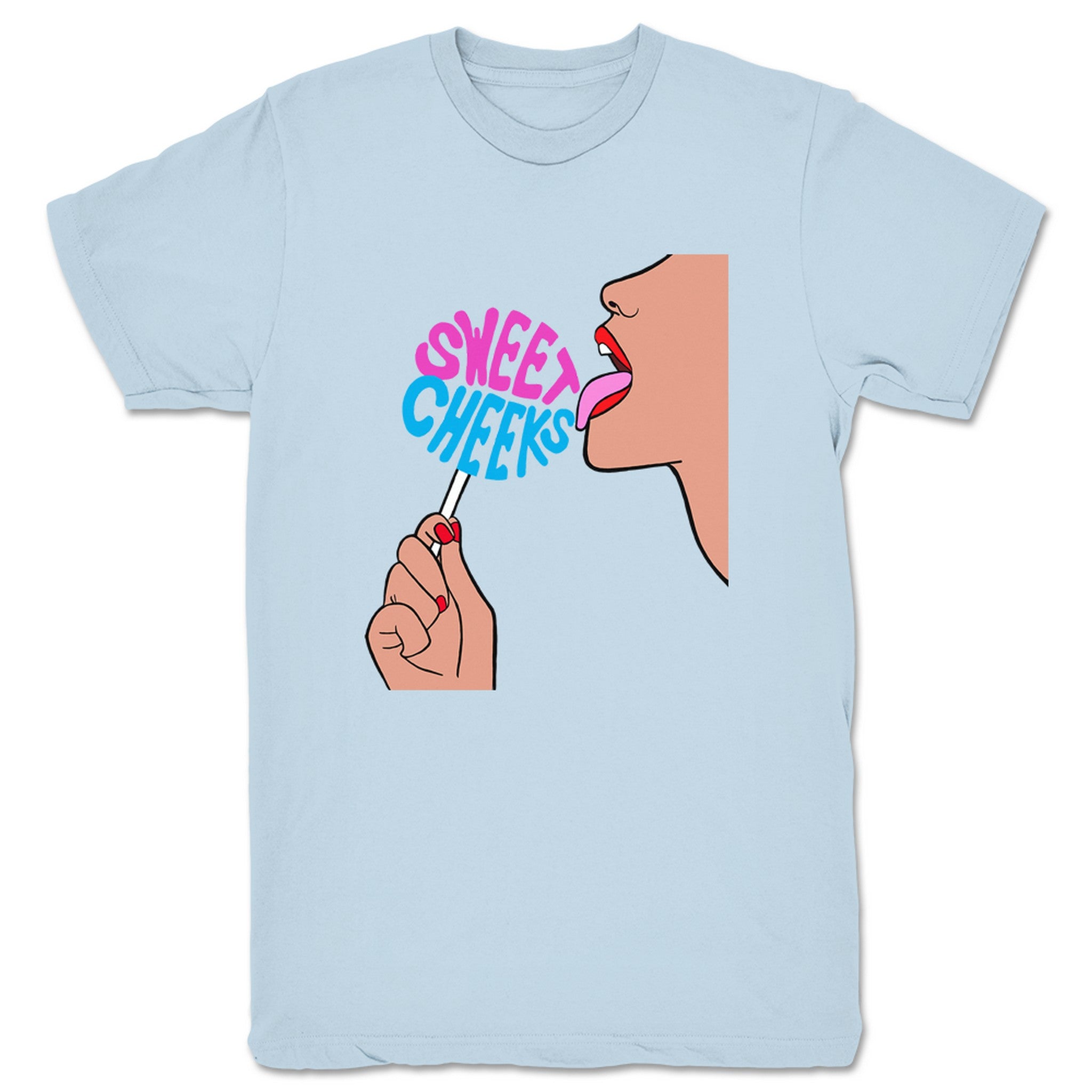 Joey Silver Sucker Unisex Tee Light Blue
